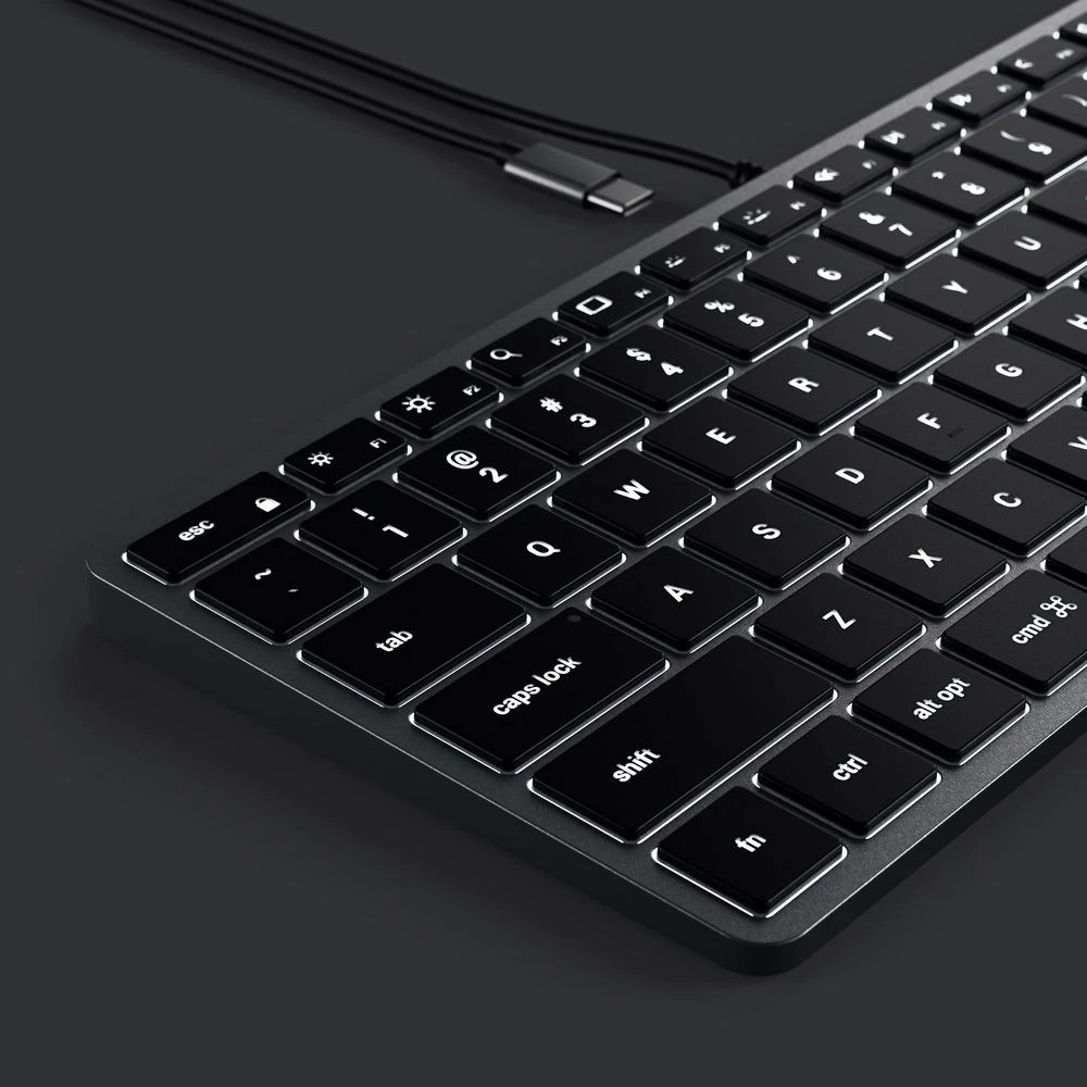 4 Satechi Slim W1 USB-C Wired Keyboard Space Grey, 4 of 7