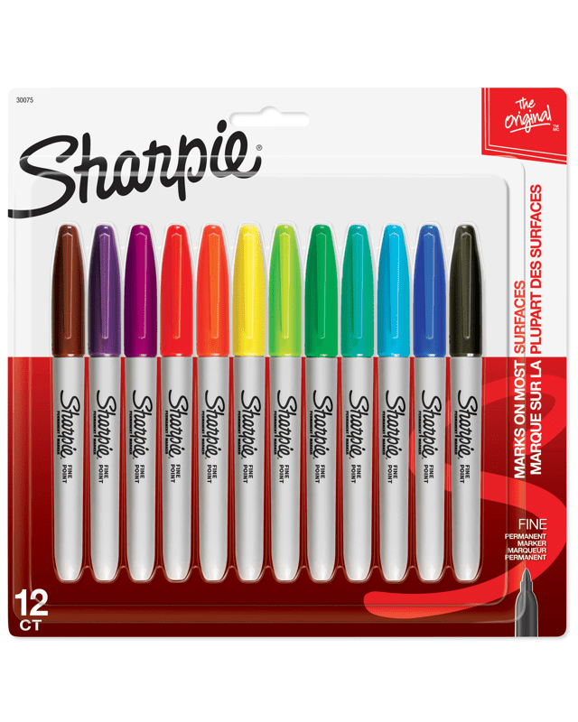 12 Pack Sharpie Fine Point Permanent Ma