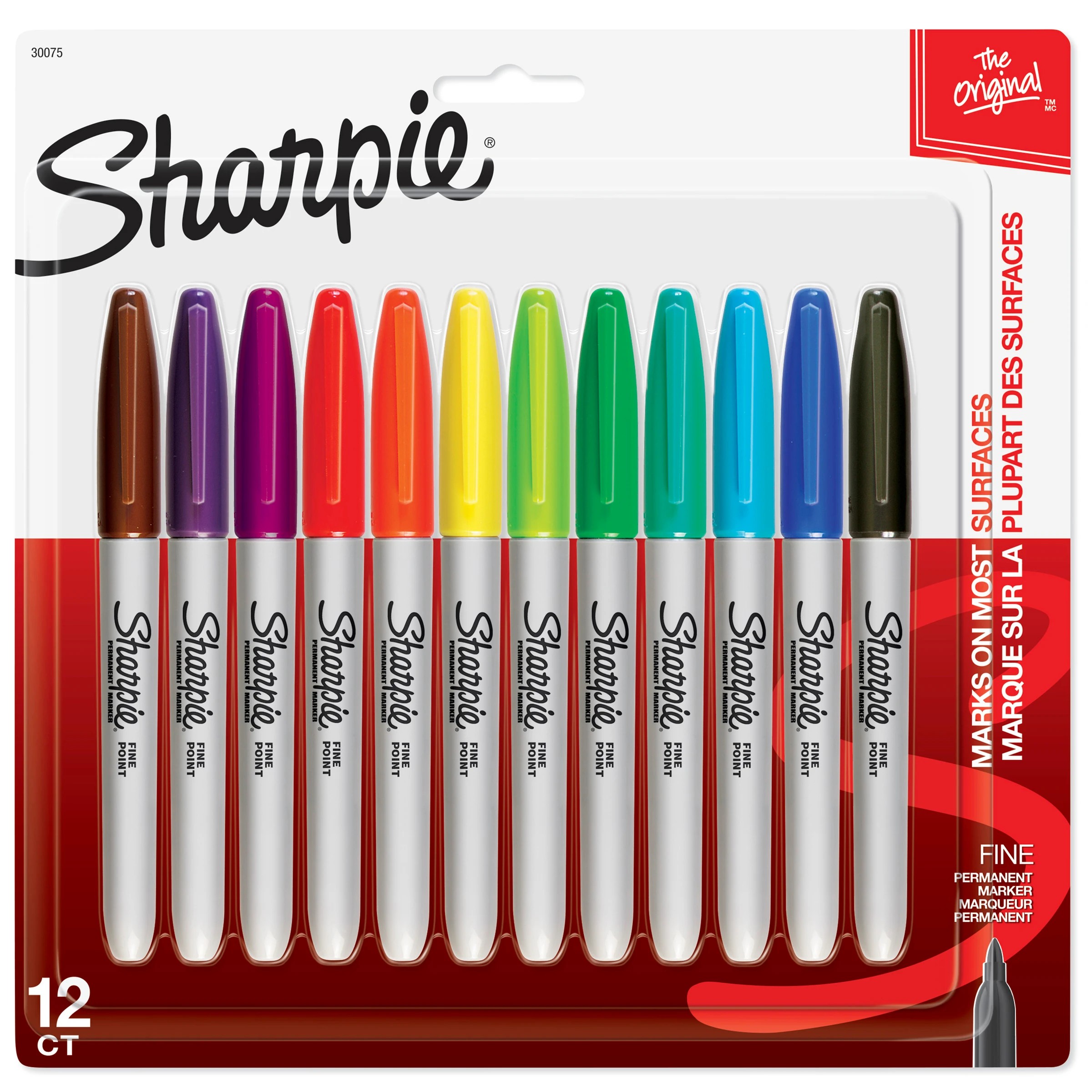 1 12 Pack Sharpie Fine Point Permanent Marker, 1 of 7