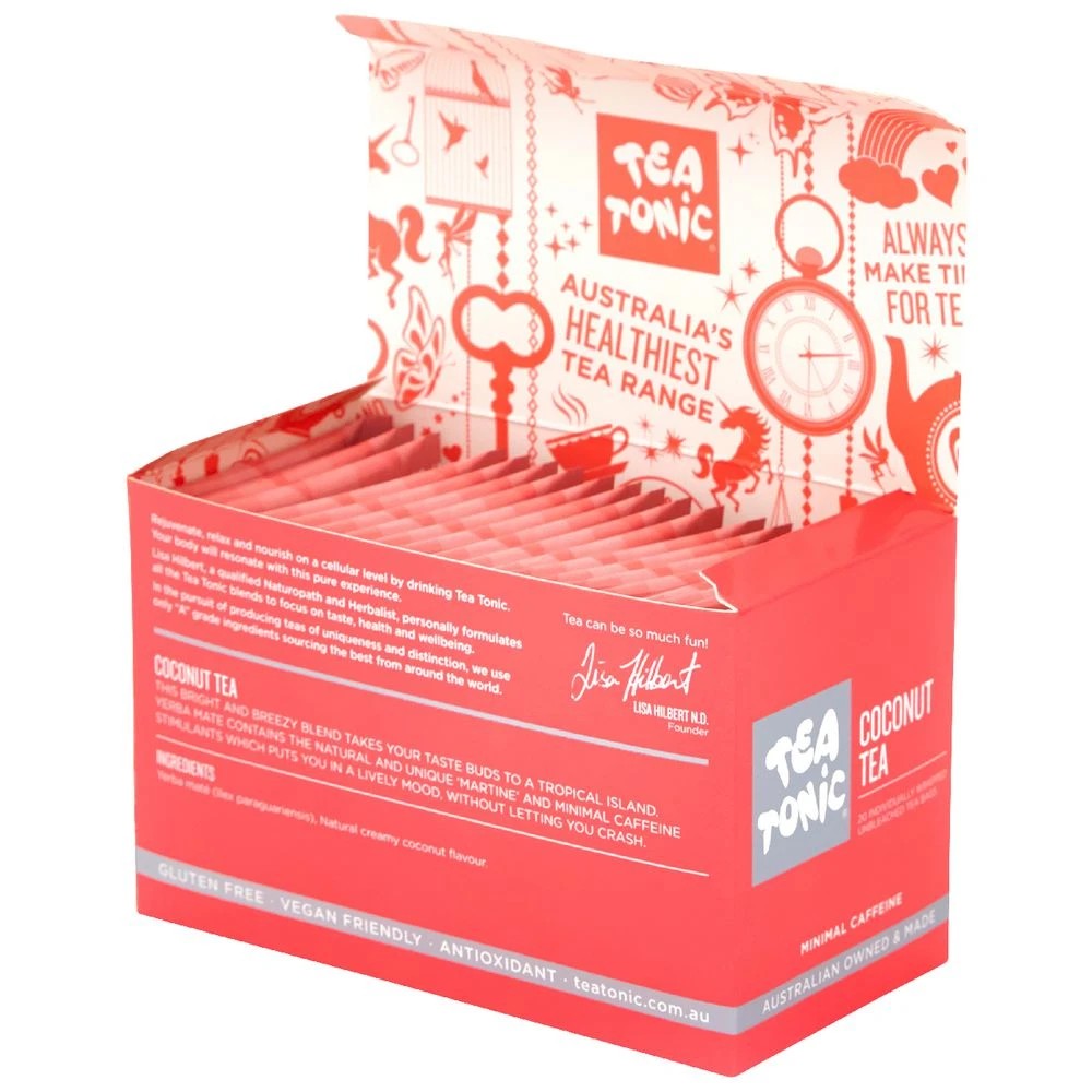 2 Tea Tonic Tea Bags Coconut 20 Pack, 2 of 2