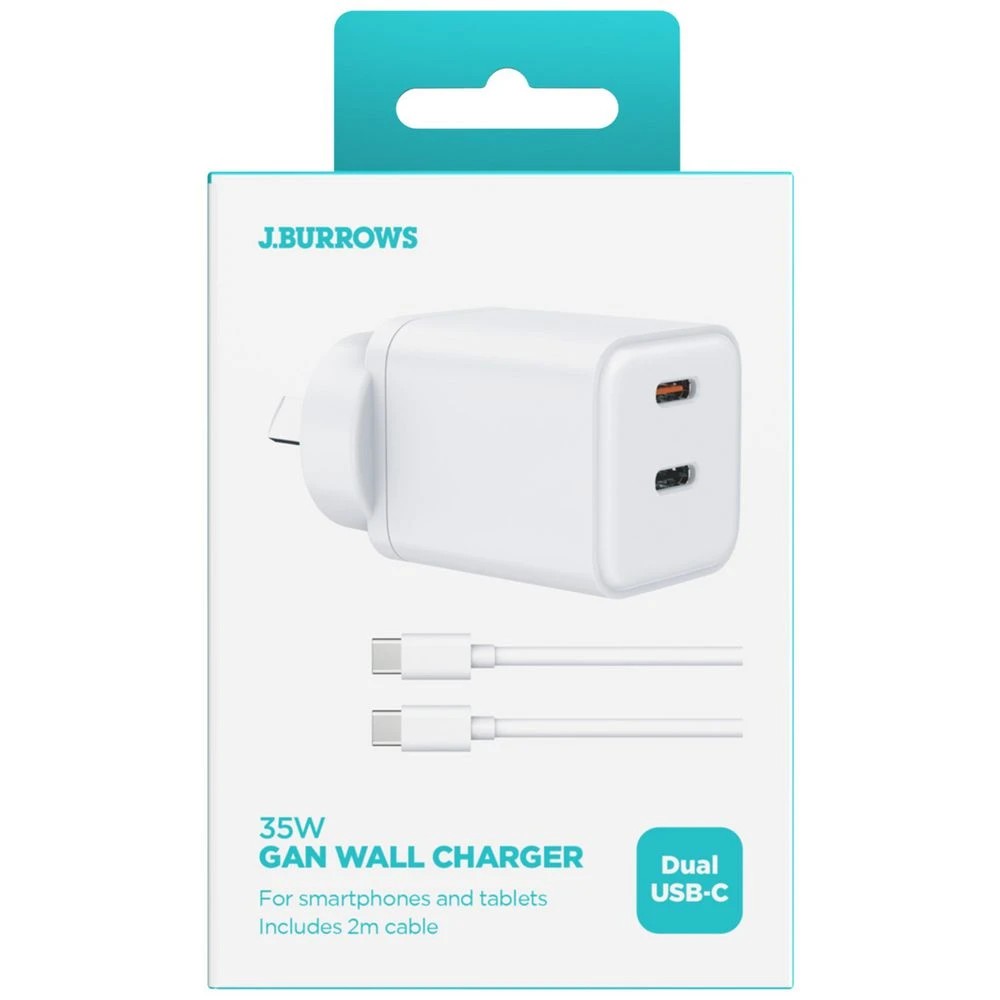 4 J.Burrows 35W GaN Dual USB-C Wall Charger, 4 of 5