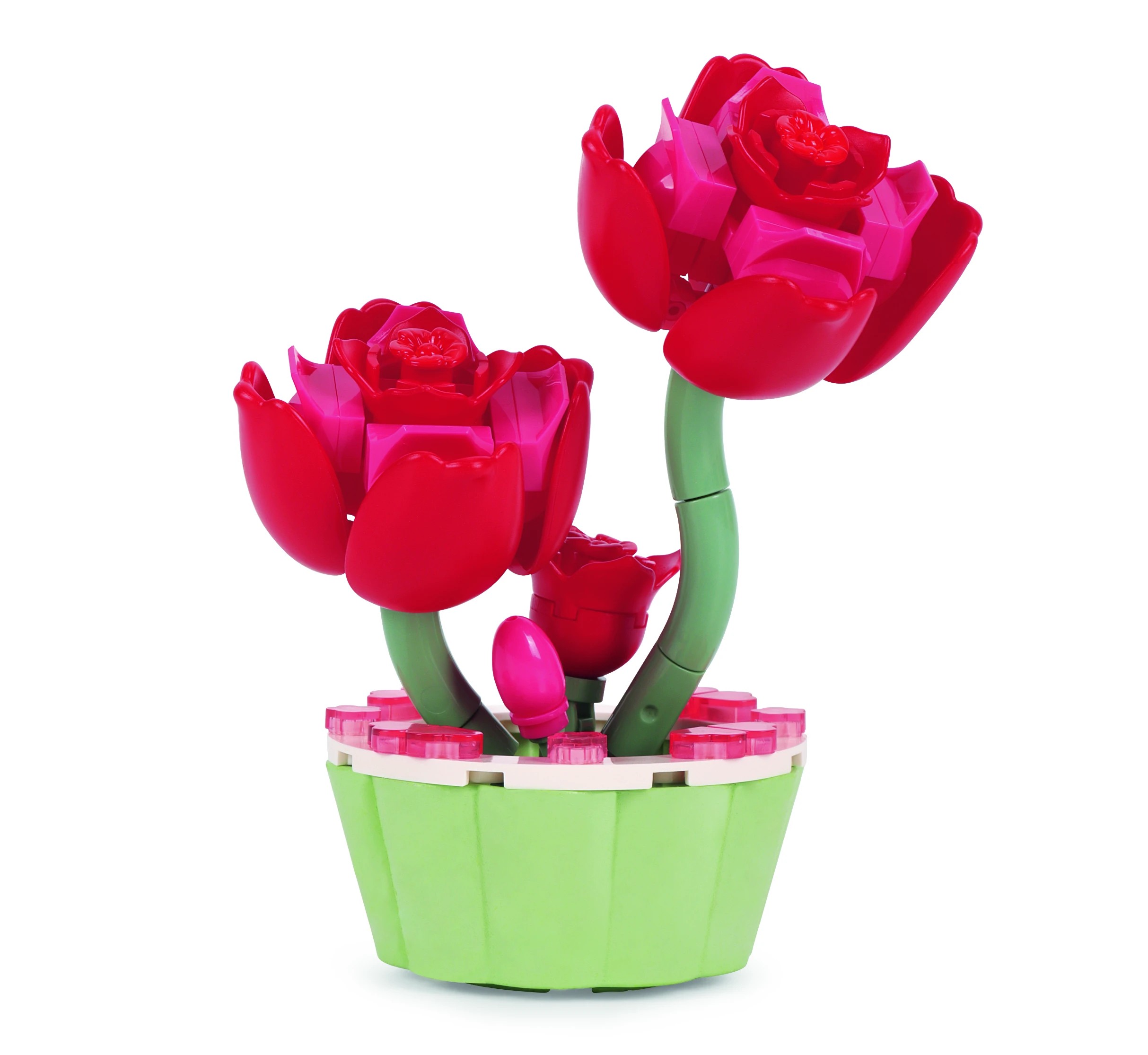3 Mini Blocks Flower Series: Flower Pot - Assorted, 3 of 5