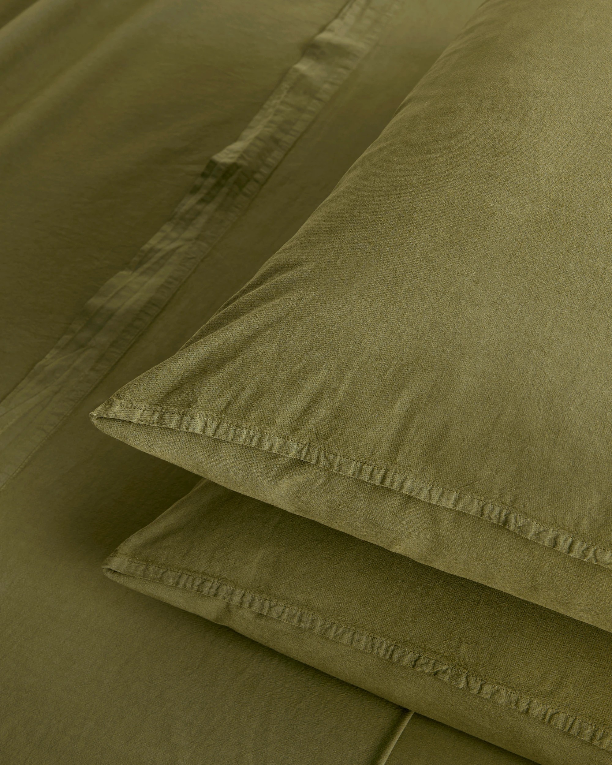 2 Arlo Cotton Stonewash Sheet Set - King Bed - Green, 2 of 3