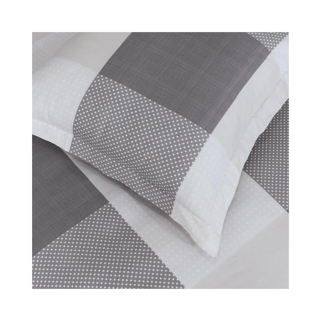 6 Amsons King Quilt Cover Set - Grey Check, Premium Double Brushed Microfiber
 - King Bed
 - pattern, 6 of 6