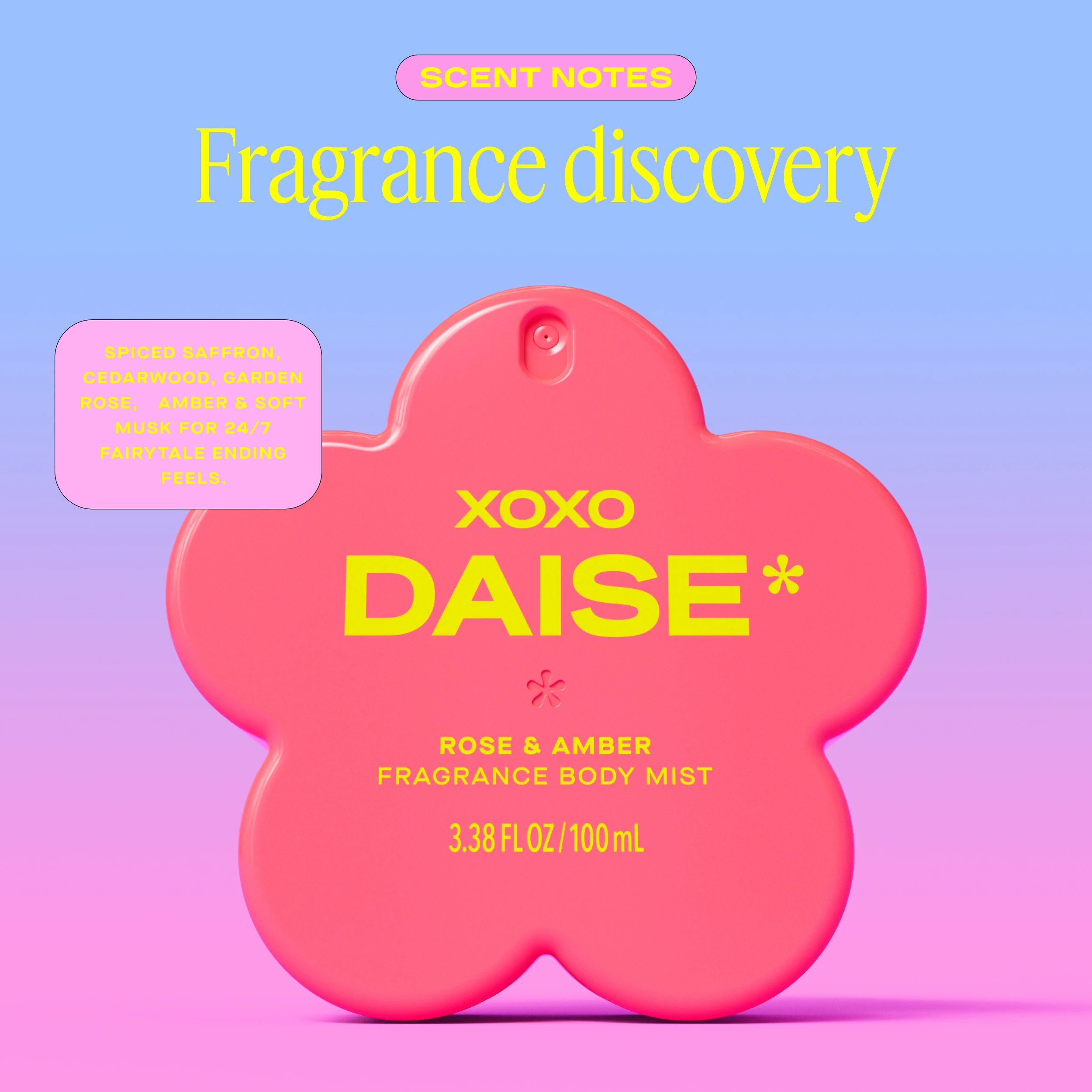 6 DAISE XOXO Fragrance Body Mist 100ml - Rose and Amber, 6 of 9