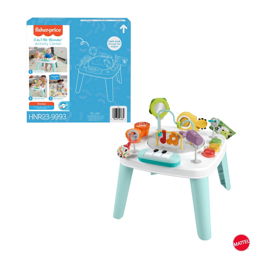 1 Fisher-Price 3-in-1 Hit Wonder Activity Centre, 1 of 7