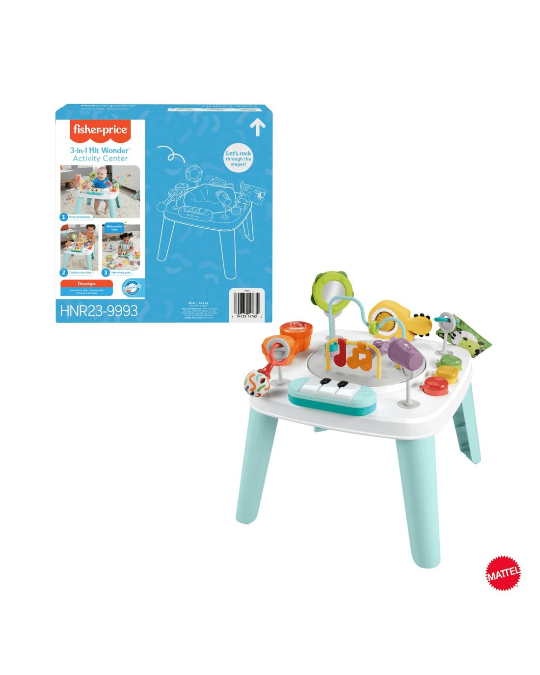 1 Fisher-Price 3-in-1 Hit Wonder Activity Centre, 1 of 7