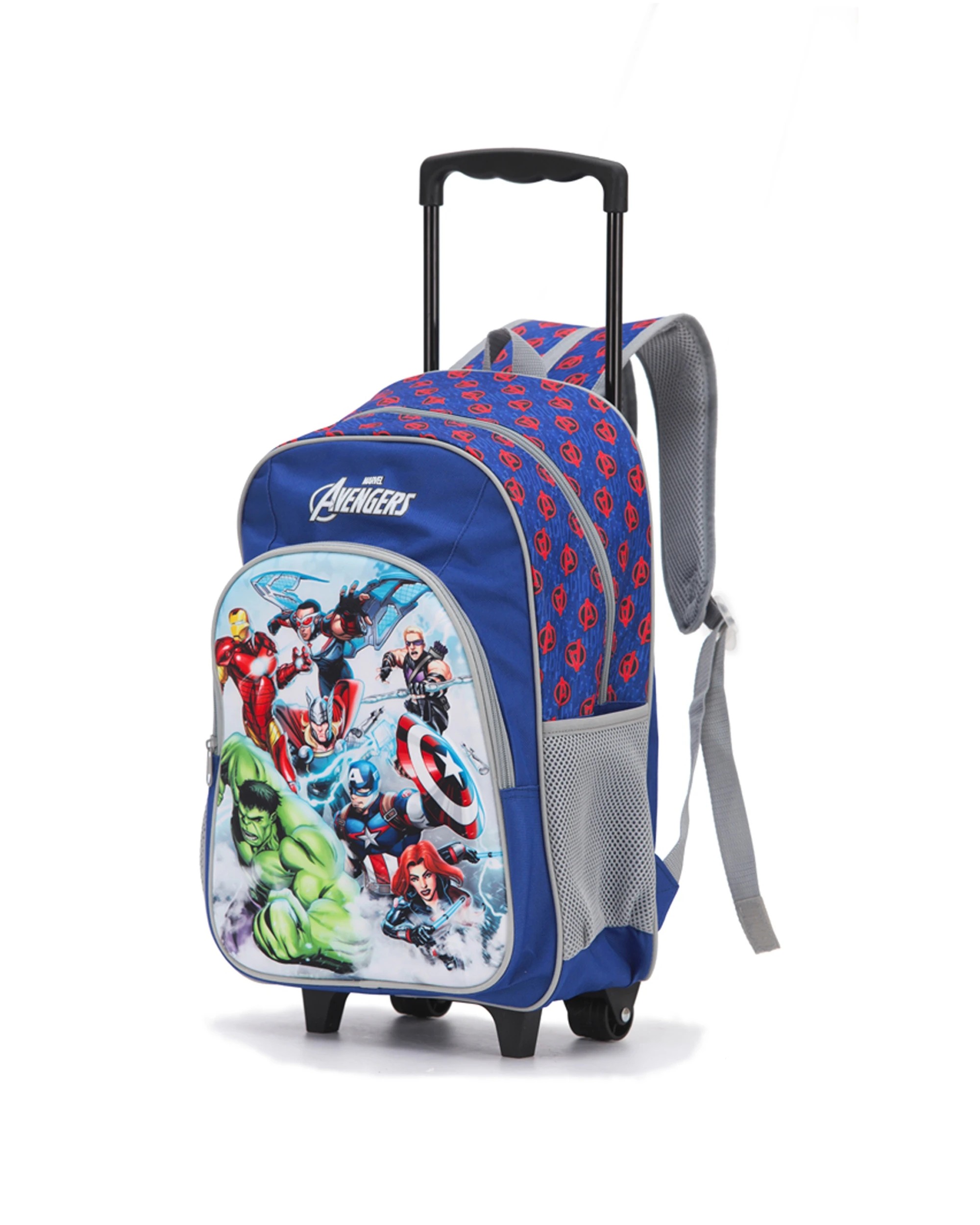 1 Marvel Avengers 17 Inch Trolley Backpack Kids School Officially Licensed - Blue, 1 of 3