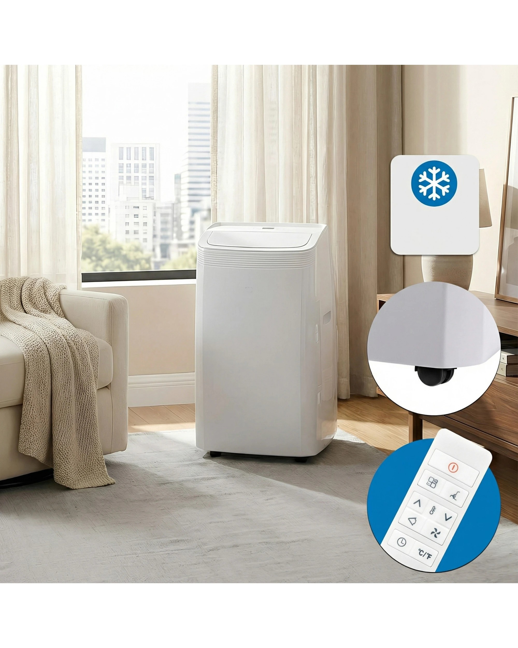 5 Olimpia Splendid Portable 4.1kW Air Conditioner with WiFi and Remote SERENITY14, 5 of 9
