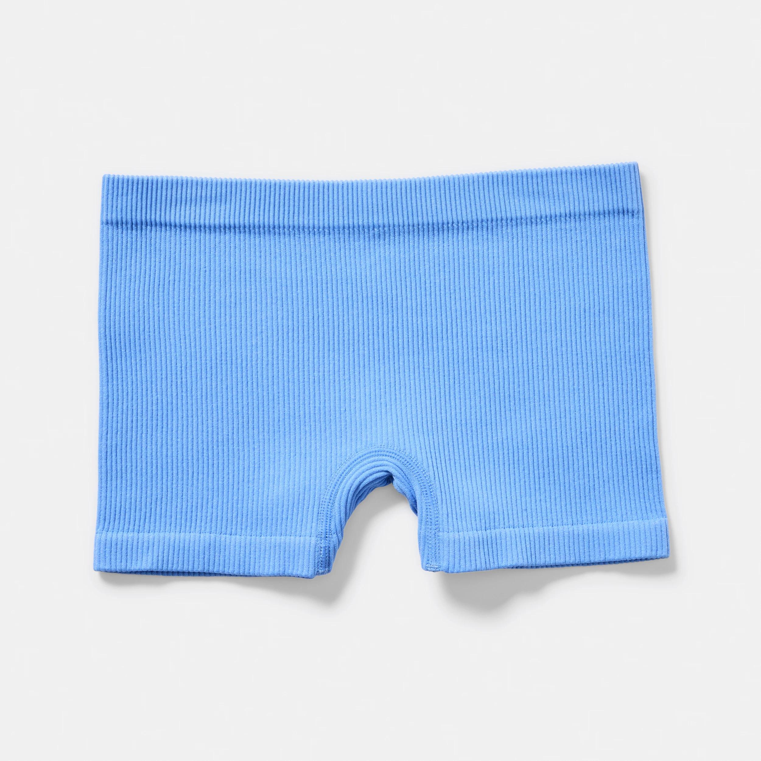 4 3 Pack Rib Seamfree Shorties Pink, Blue, 4 of 5