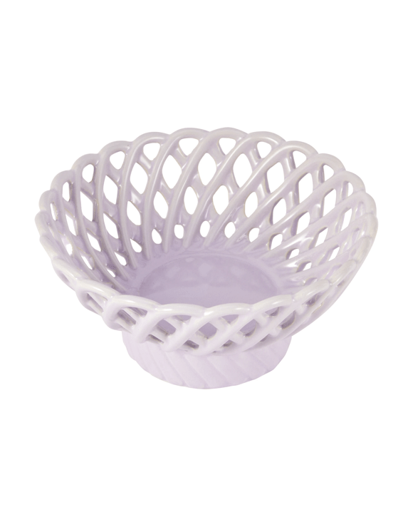 Lilac Ceramic Woven Bowl