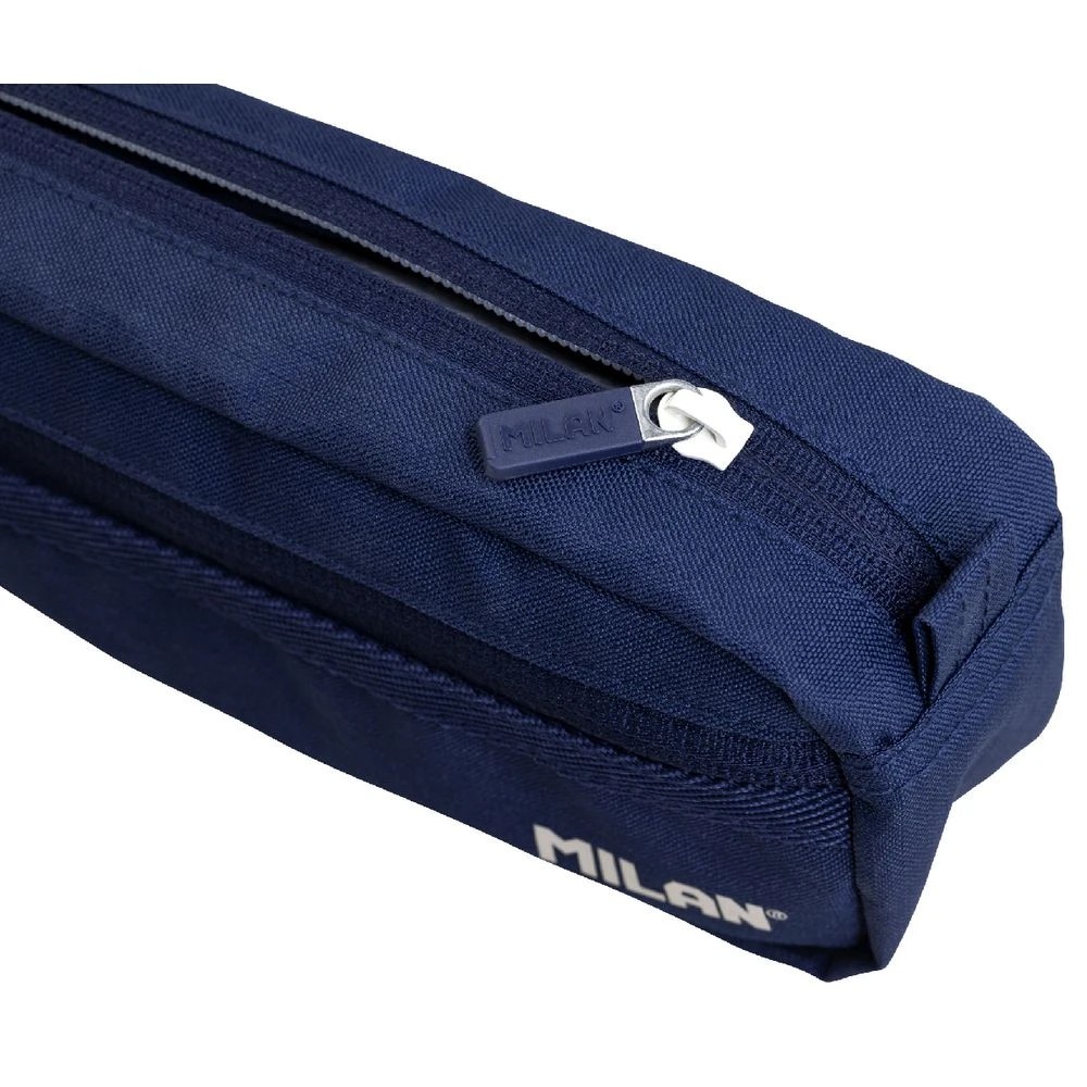 5 Milan Double Zip Pencil Case Navy, 5 of 5