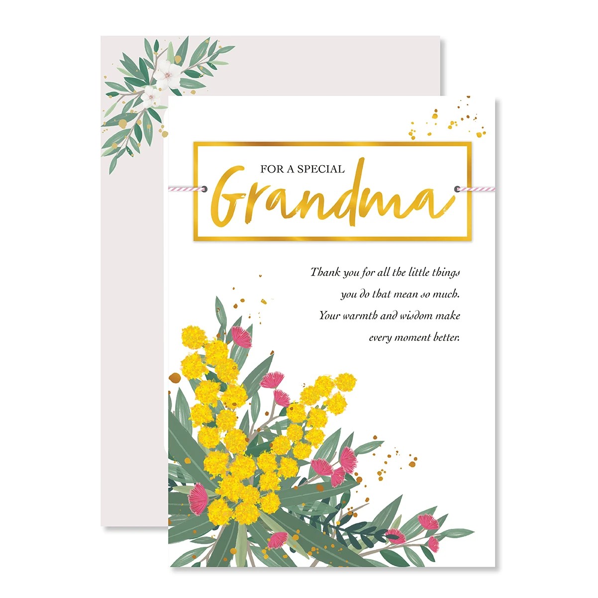 1 Hallmark Birthday Card for Grandma - Australian Floral, 1 of 3