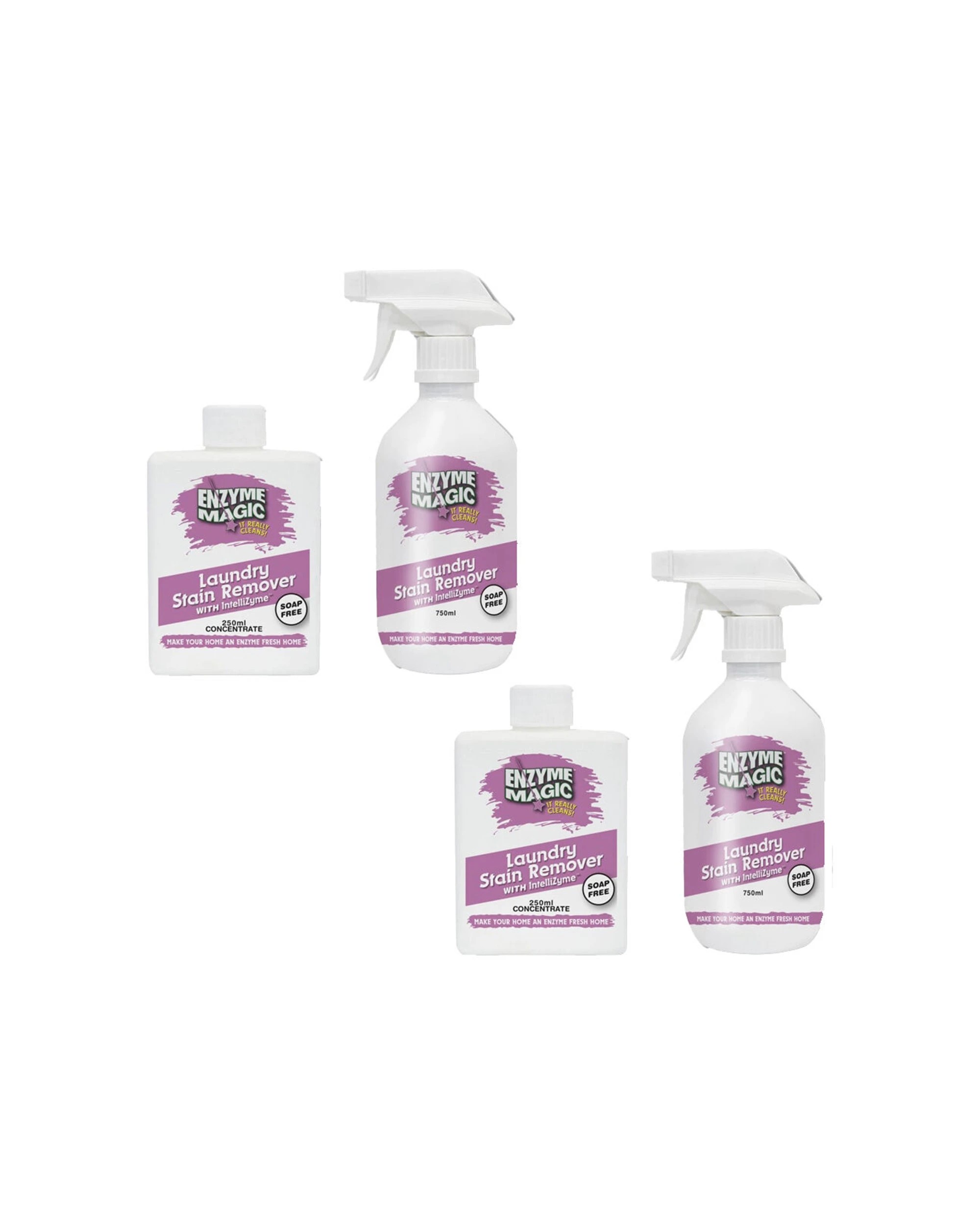 1 Enzyme Magic Laundry Stain Remover Concentrate 2 Pack With Spray Bottle - Clear, 1 of 4