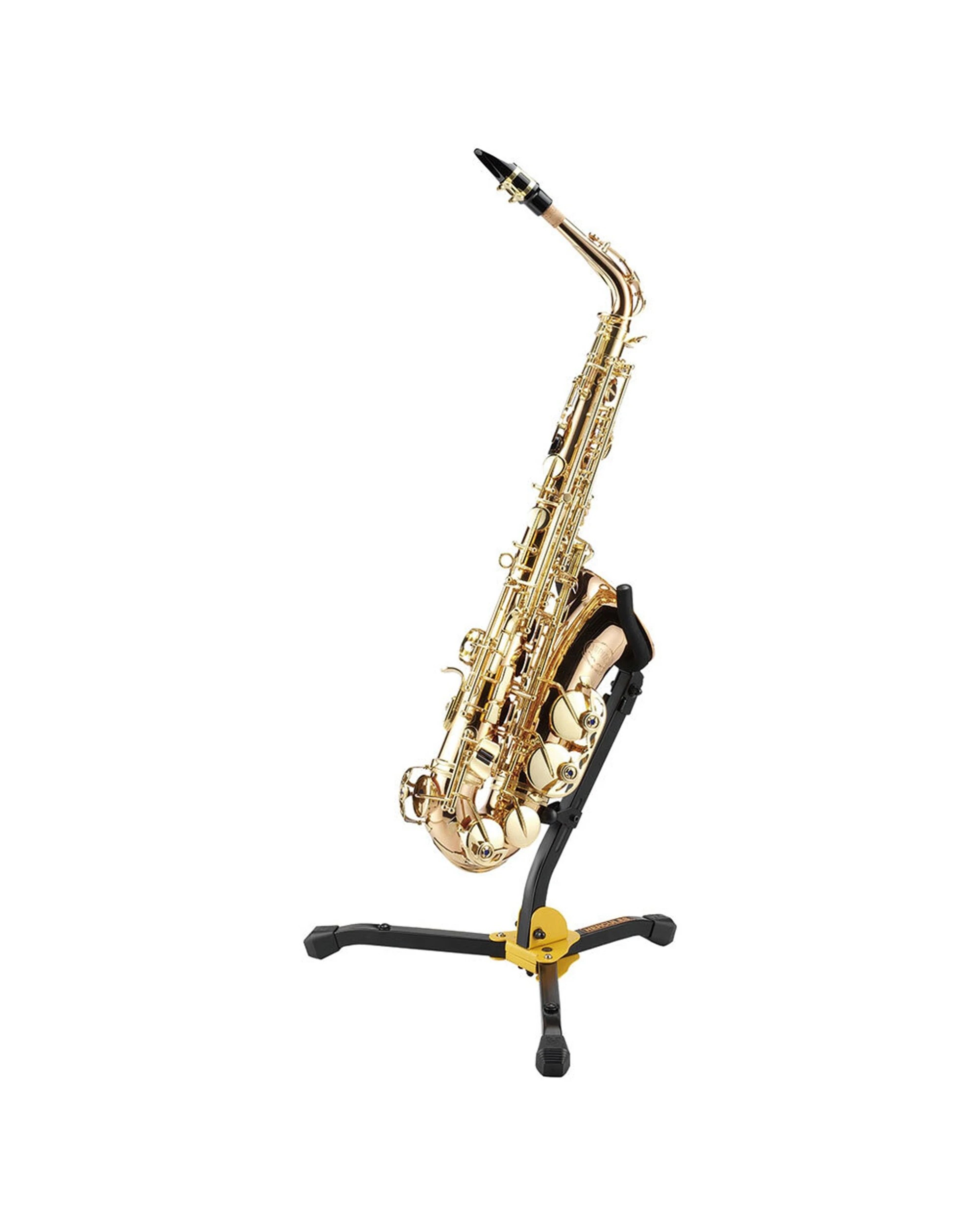 2 Hercules Musical Instrument Stand Holder For Alto & Tenor Saxophone With Carry Bag - Black, 2 of 3