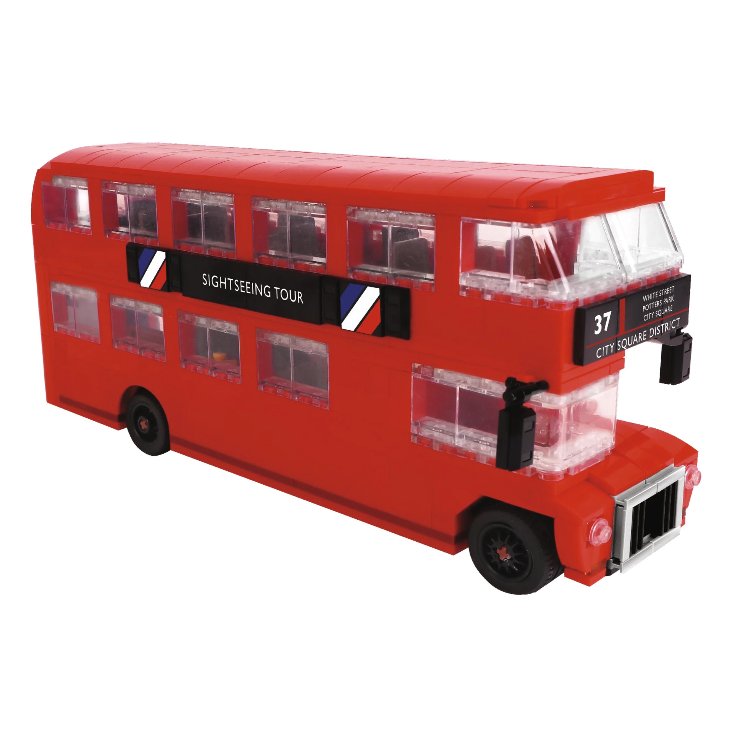 3 751 Piece Mini Blocks Vehicle Series: Double Decker Bus, 3 of 4
