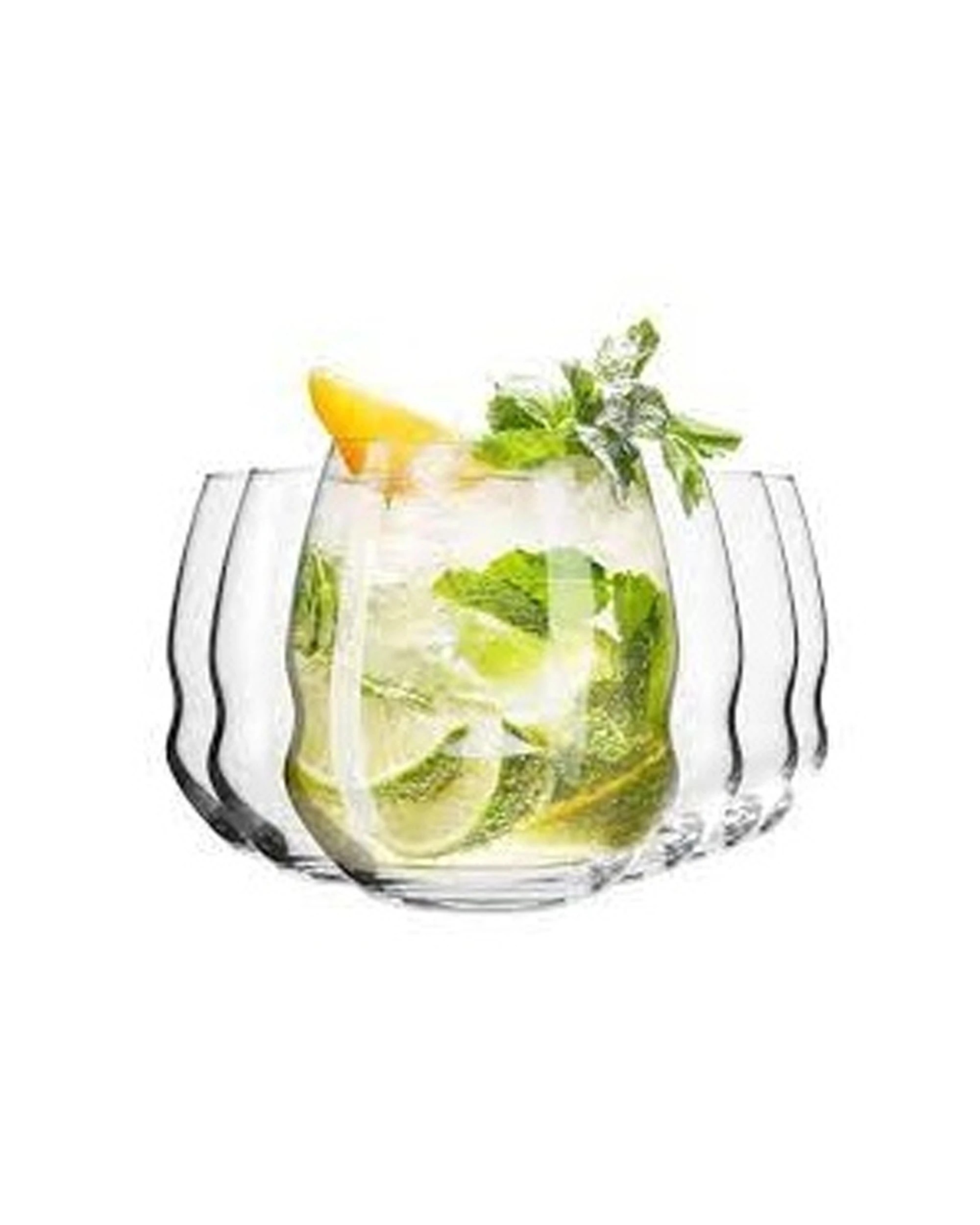 1 Krosno Inel Double Old Fashion Glasses Set of 6 400ml - Plain, 1 of 3