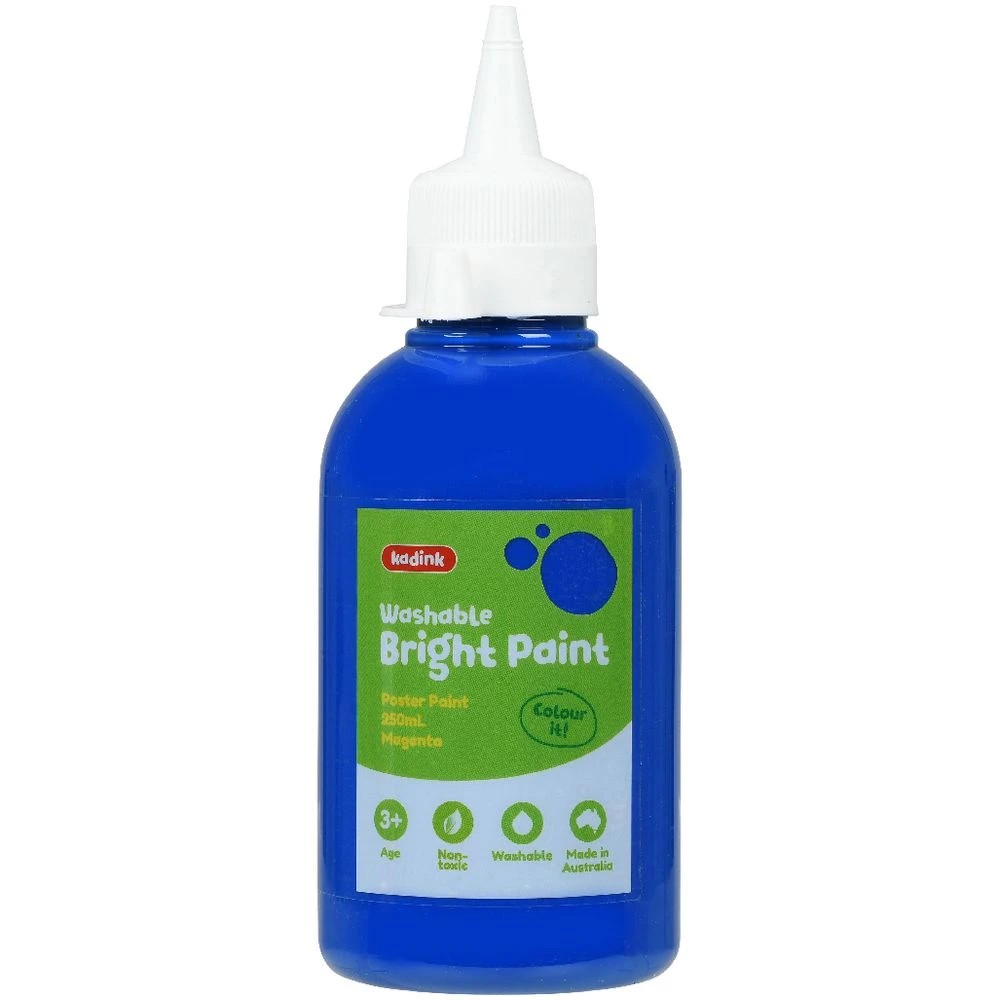 2 Kadink Washable Bright Poster Paint 250mL Dark Blue, 2 of 4