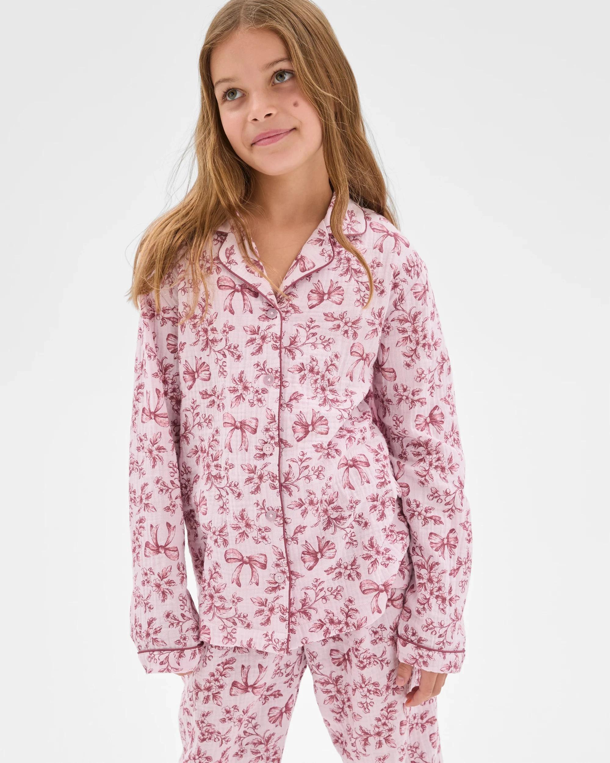 4 Target Kids Family Matching Australian Cotton Mini Me Double Cloth Pyjama Set PURPLE LILAC, 4 of 7