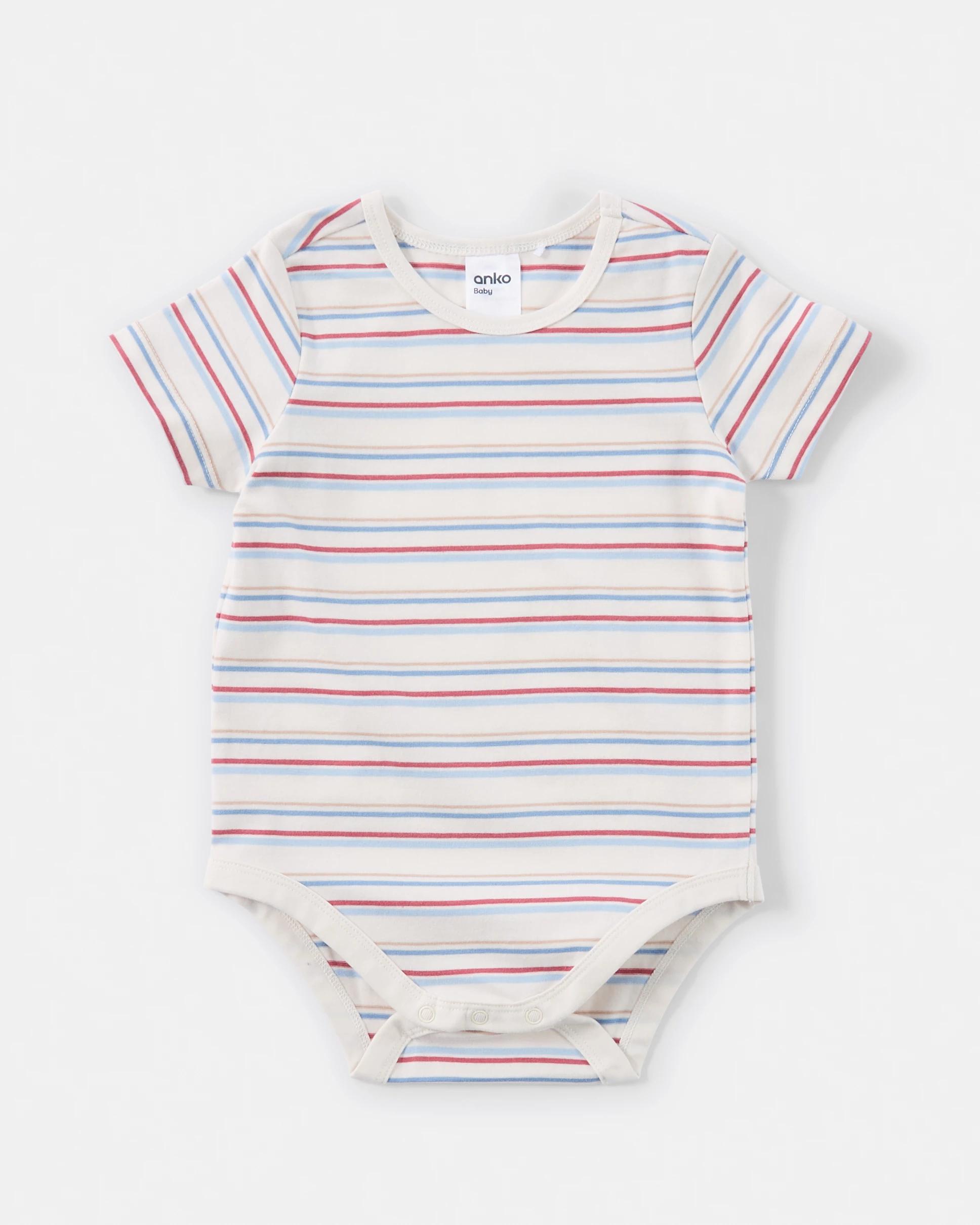 5 3 Pack Short Sleeve Print Bodysuits BLUE CUTE VEHICLE MULTIPACK, 5 of 8