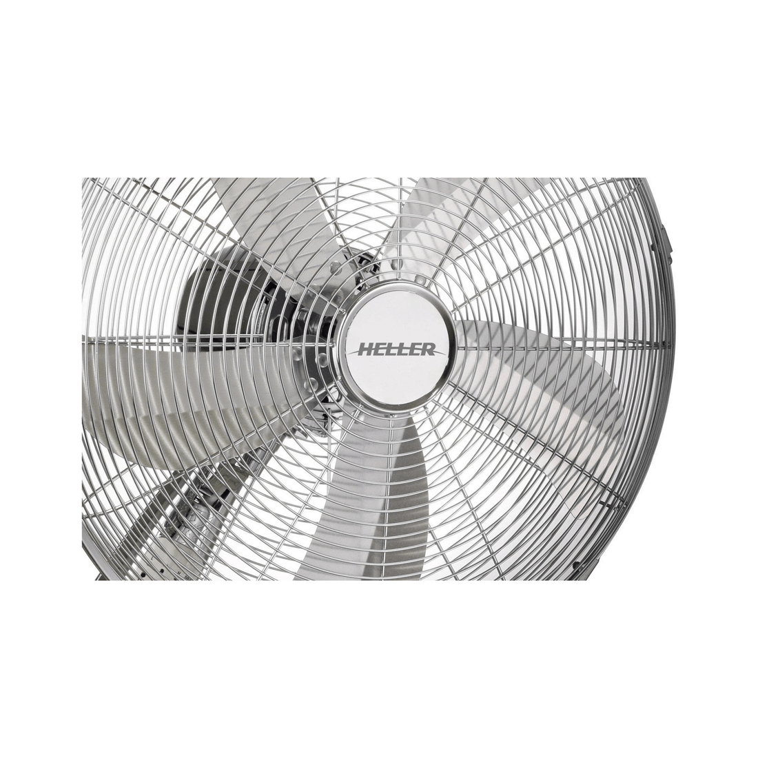 3 Heller 40cm Chrome Wall Mounted Fan 3 Speed Oscillating Tilt/hanging W/ Remote
 - Silver, 3 of 3