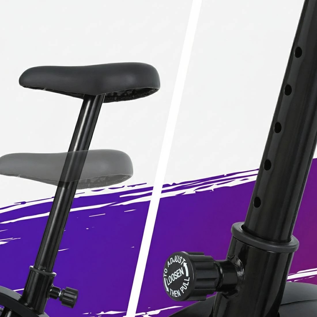 6 Everfit Magnetic Exercise Bike 8 Levels Upright Bike Fitness Home Gym - Multi, 6 of 6