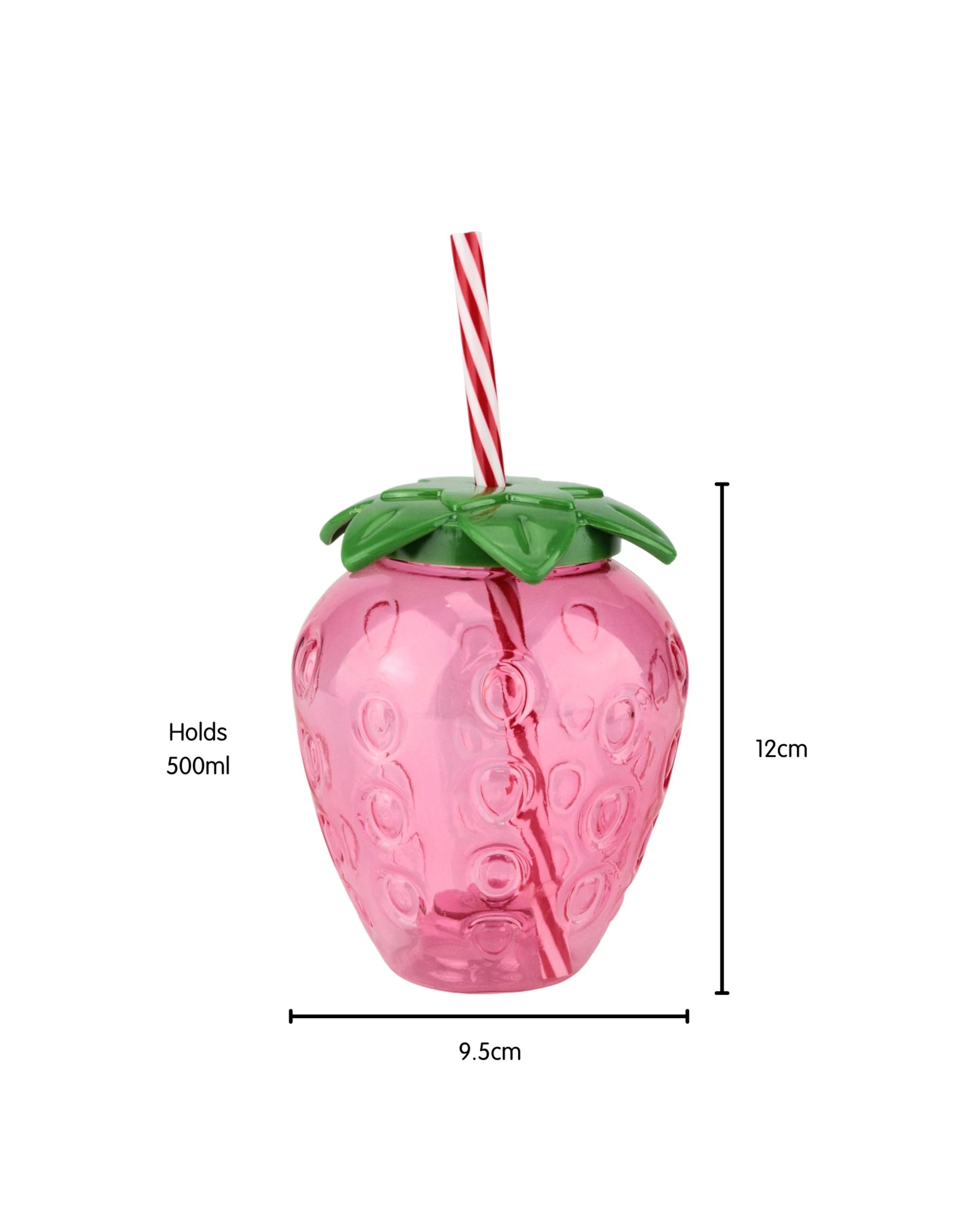 3 Partyrama Strawberry Novelty Cup with Straw, 3 of 3