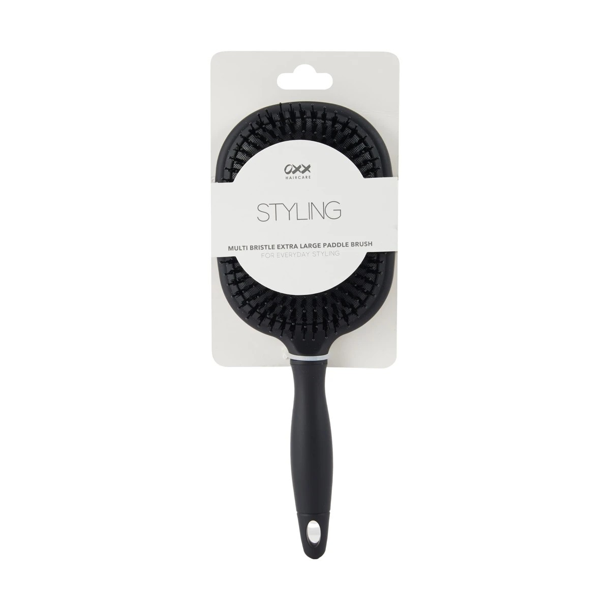 4 OXX Haircare Styling Multi Bristle Extra Large Paddle Brush - Black, 4 of 4