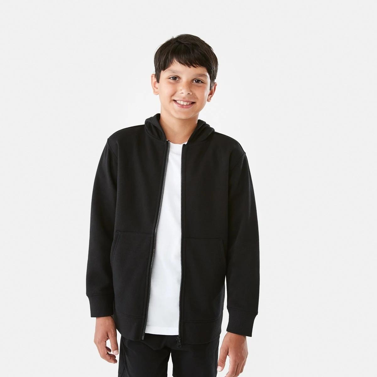 1 Zip Through Hoodie Black, 1 of 10