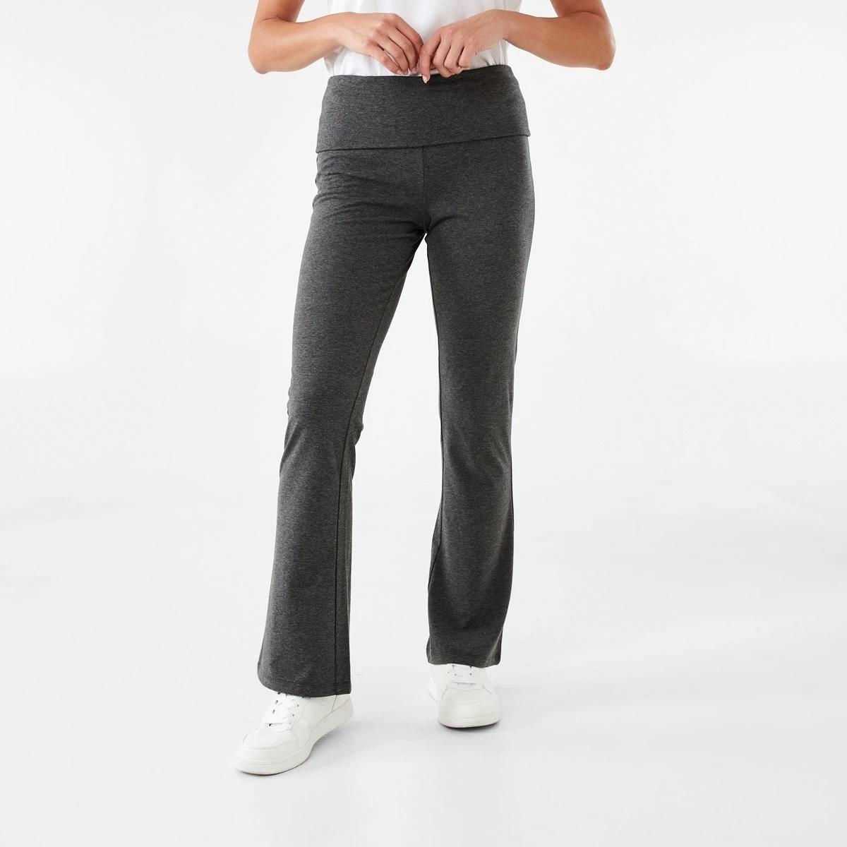 1 Fold Down Flare Pants CHARCOAL MARLE, 1 of 4