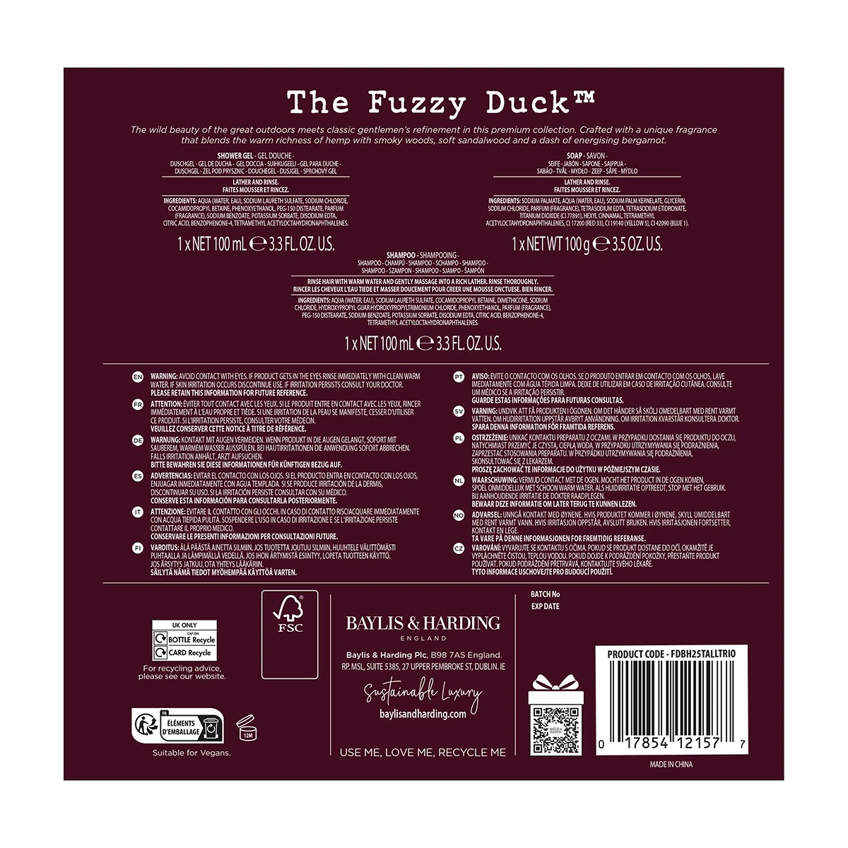 4 Baylis and Harding The Fuzzy Duck Luxury Essentials Set - Bergamot, Hemp and Sandalwood, 4 of 4