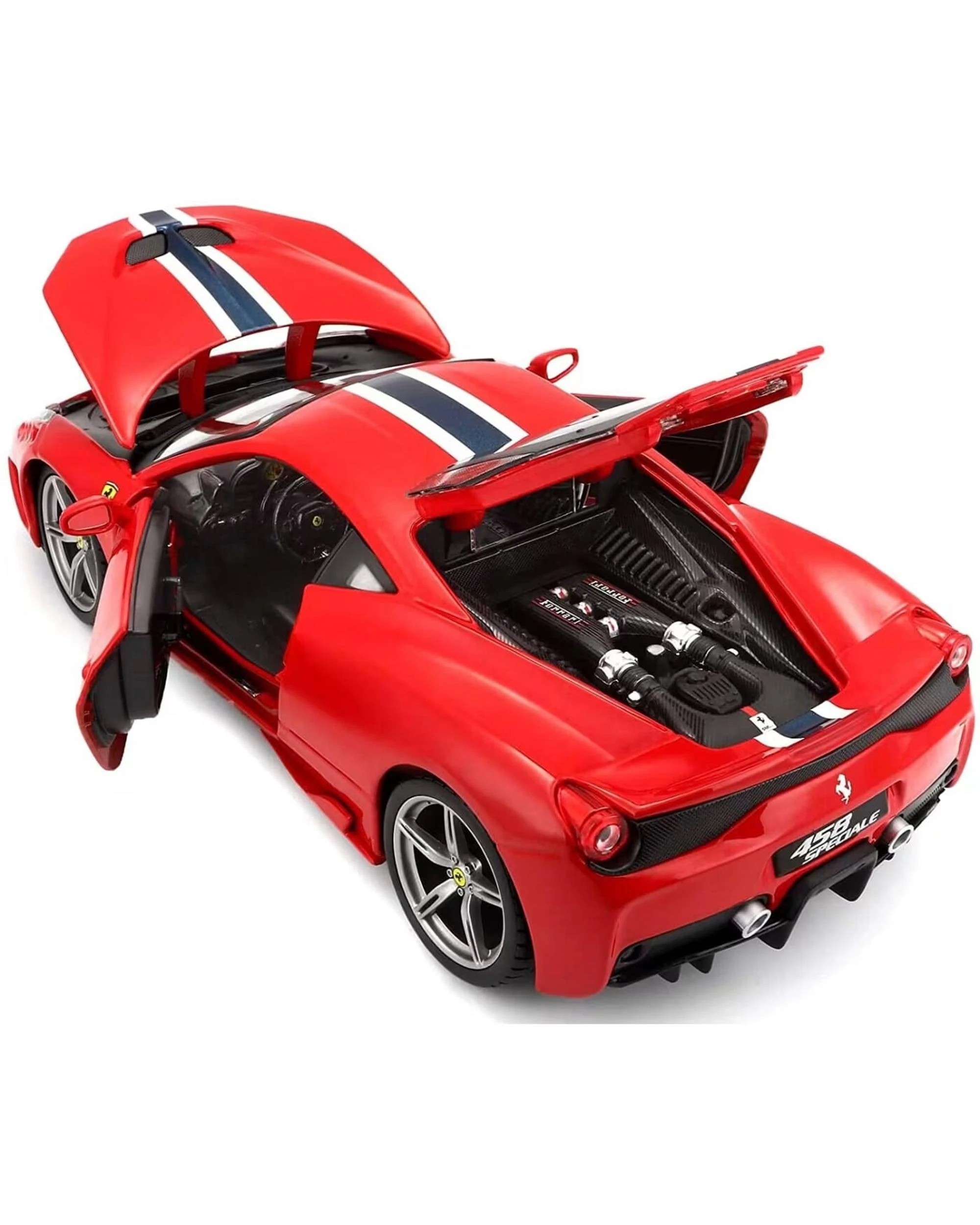 3 Bburago Race and Play 2010 Ferrari 458 Speciale Red 1:18 Diecast Vehicle, 3 of 3