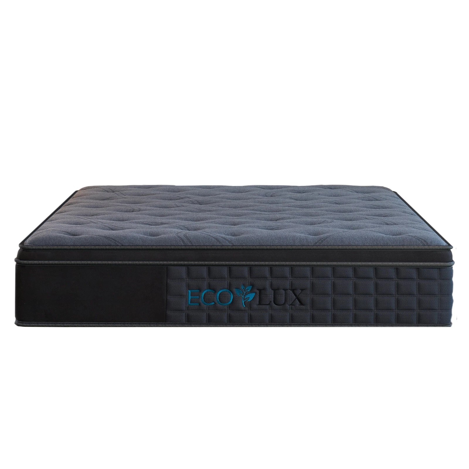 9 Eco Lux Edge Support 7-Zone Pocket Spring Euro Top Mattress Medium Firm - Single Bed - Charcoal, 9 of 10