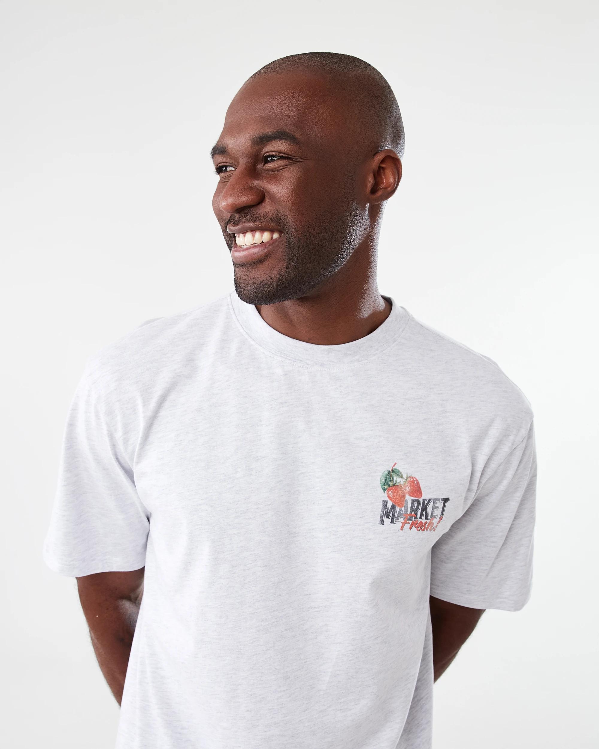 4 Oversized Print T-shirt Gry Market, 4 of 7