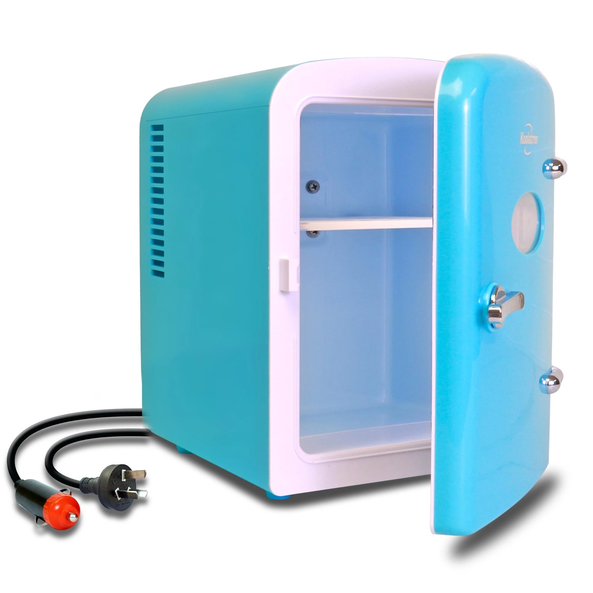 7 Koolatron 4L Green Retro Mini Fridge - Aqua, 7 of 8