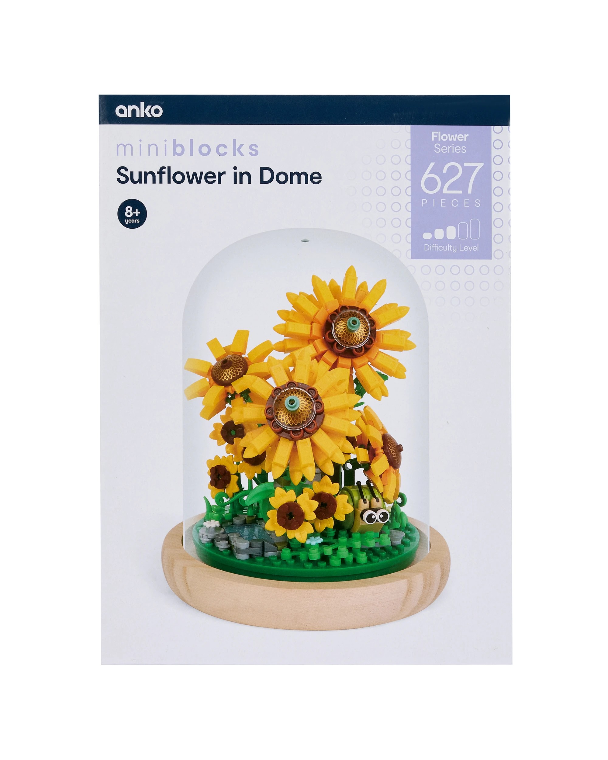 1 627 Piece Mini Blocks Flower Series: Sunflower in Dome, 1 of 3