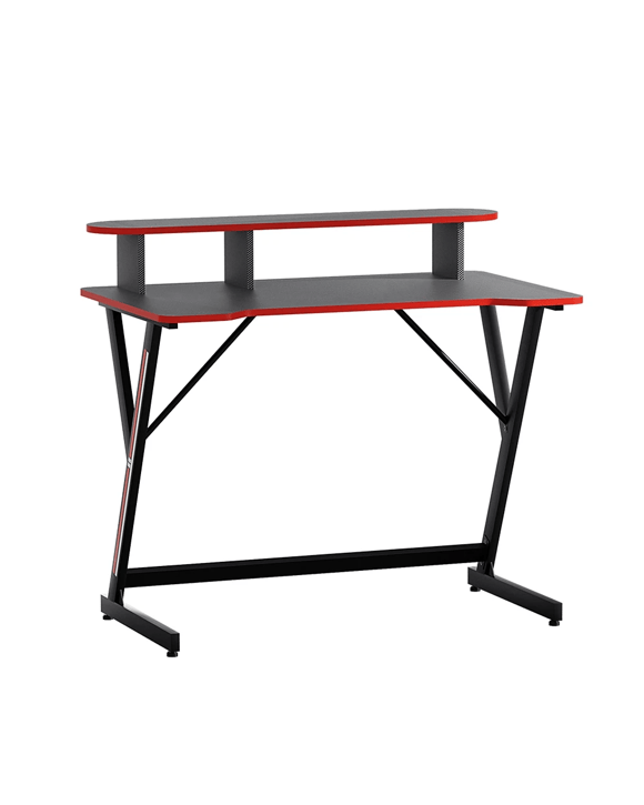 Artiss Gaming Desk Computer Desks Table 2 Tiers Storage Study Home Ofiice 100cm