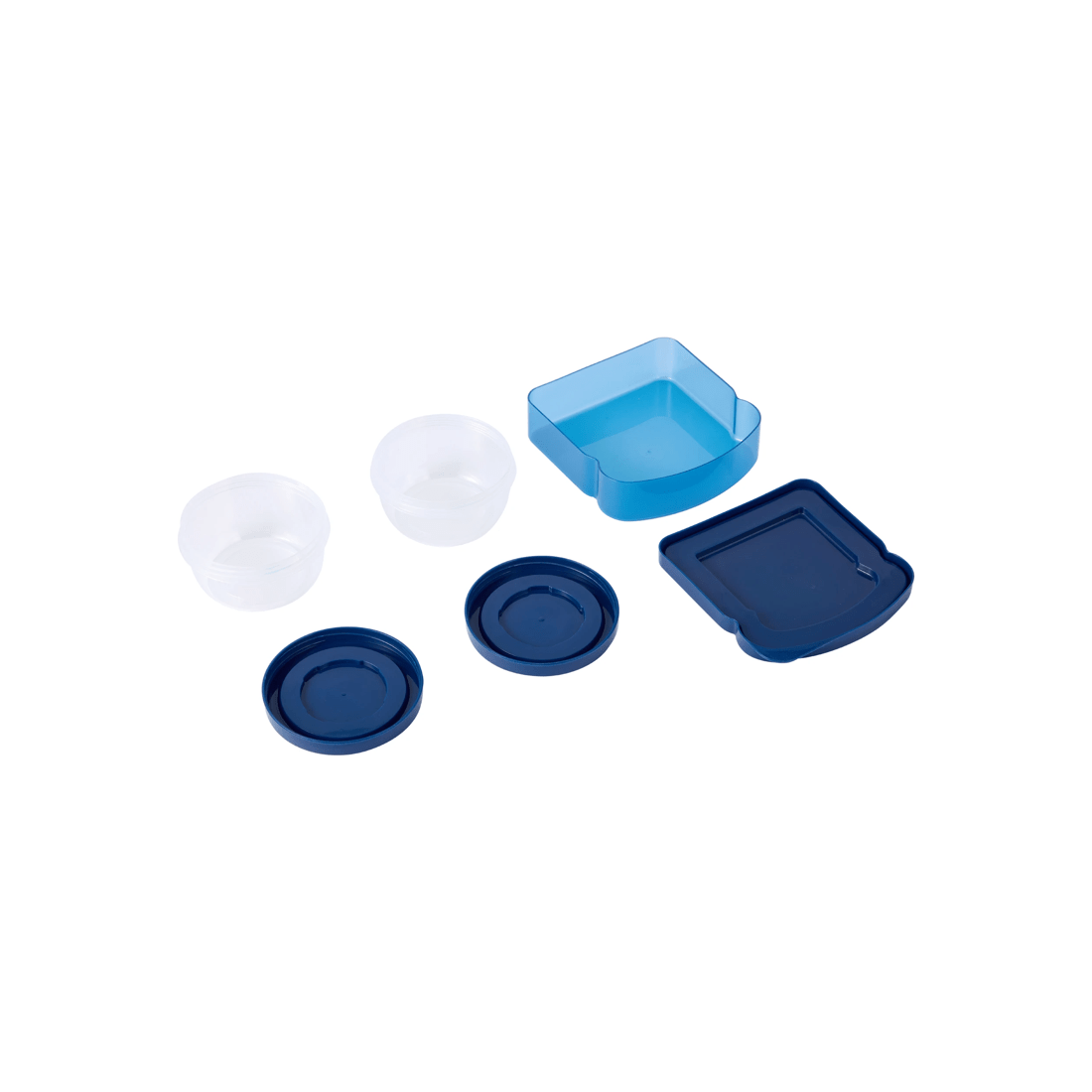 4 10 Piece Blue Tie Dye Lunch Set, 4 of 8