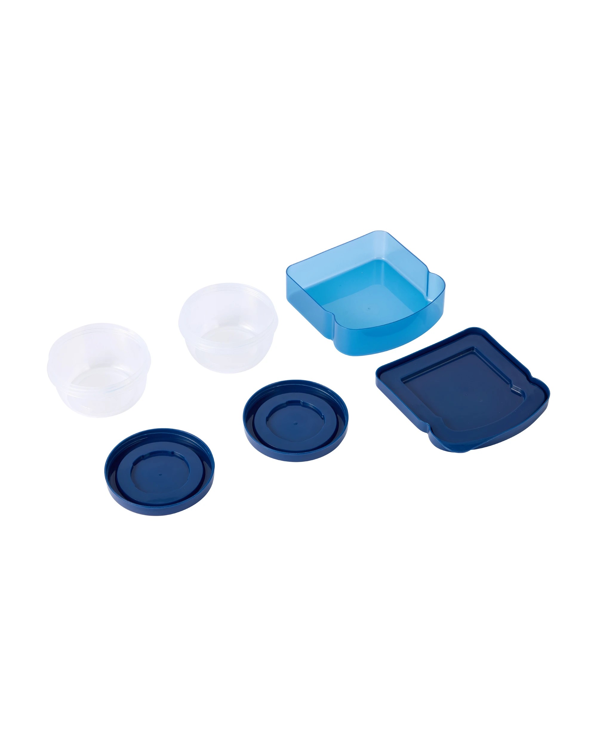 4 10 Piece Blue Tie Dye Lunch Set, 4 of 8