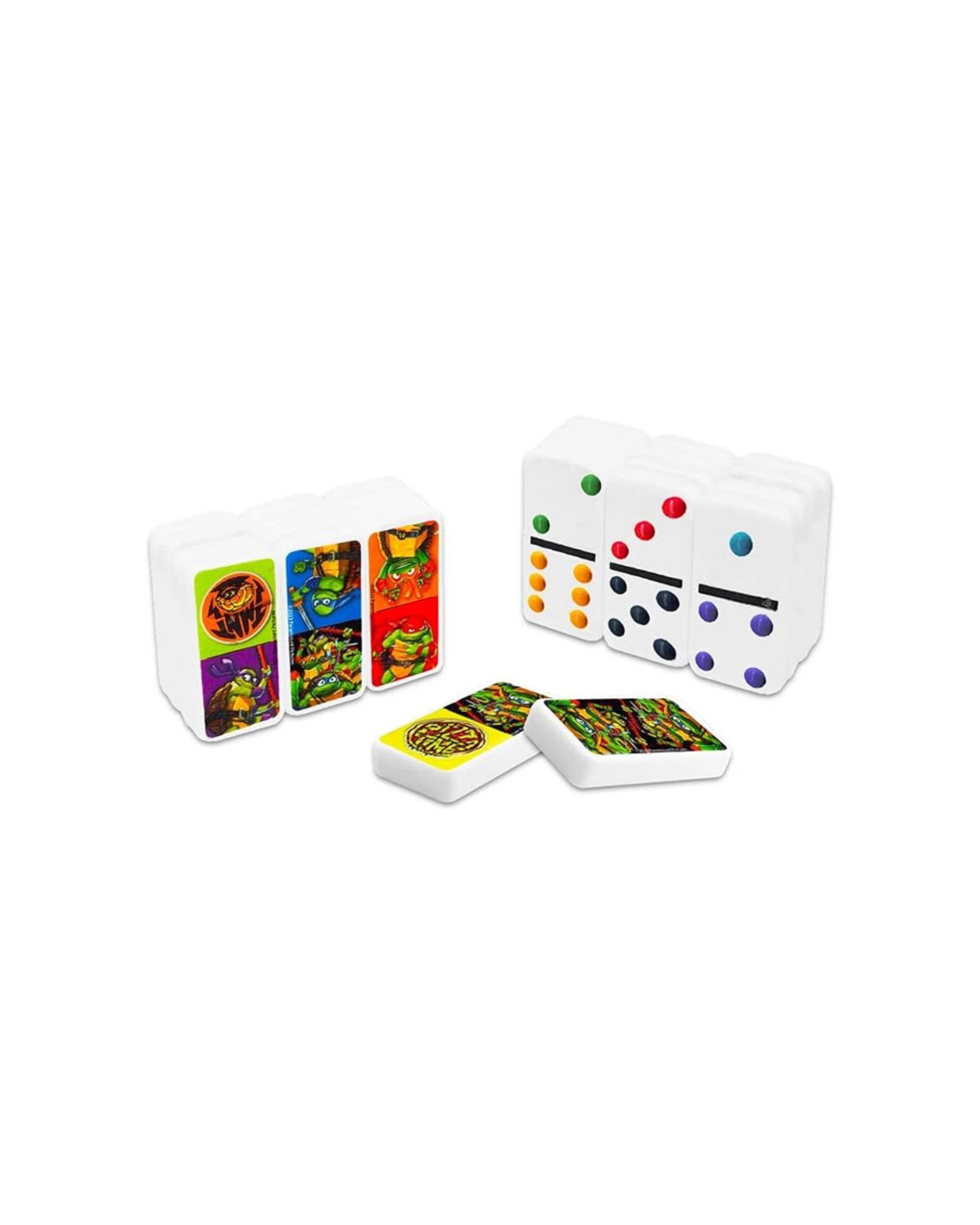 2 Nickelodeon Teenage Mutant Ninja Turtles Mayhem Double Six Dominoes 28pc Set - Multi, 2 of 4