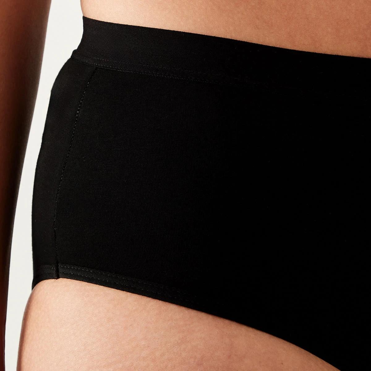 6 2 Pack Boyleg Period Briefs - Heavy and Moderate Flow Black, 6 of 7