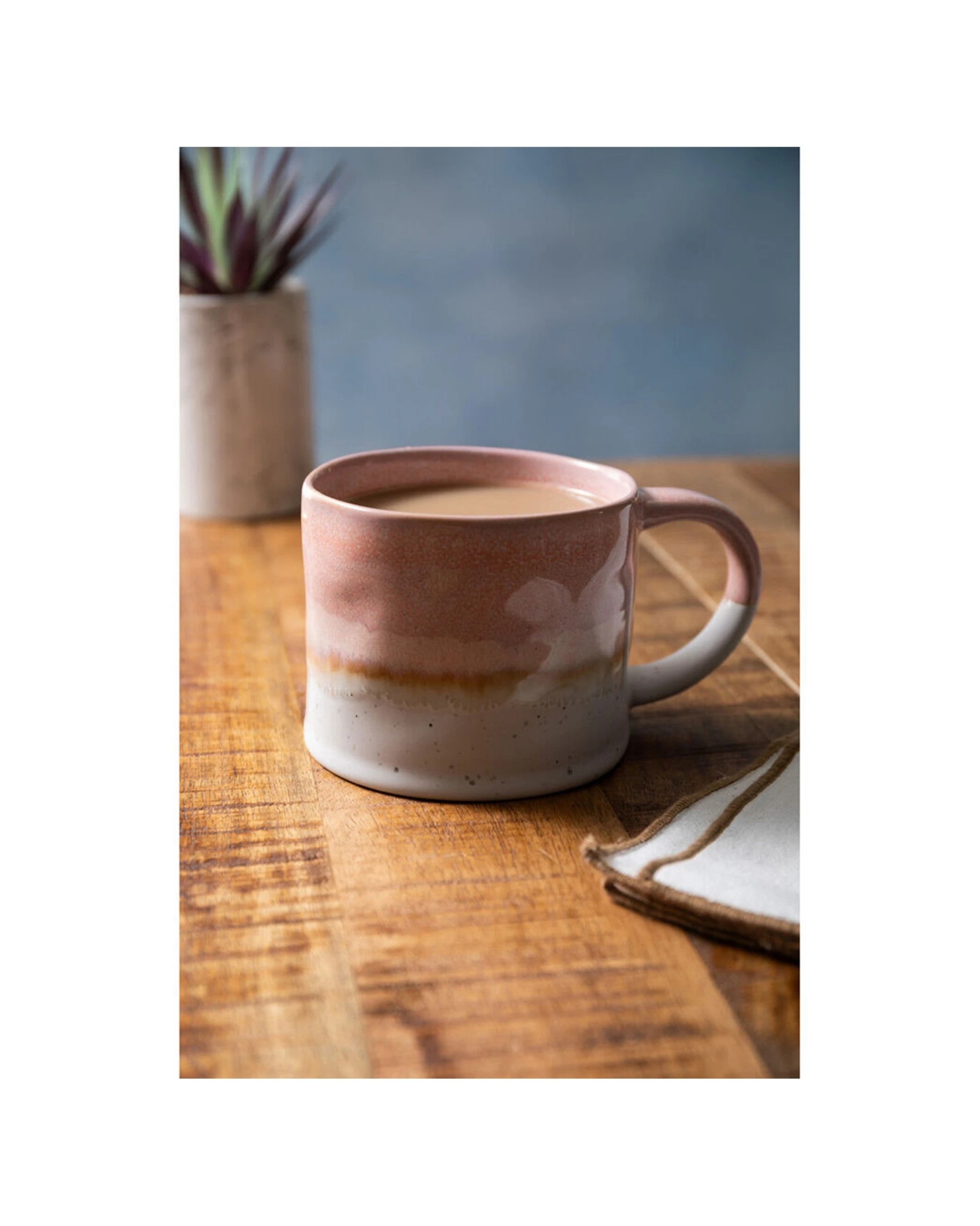 8 Mikasa 8PK Reactive Glaze Coffee Mug Stoneware 450ml - Pink, 8 of 8