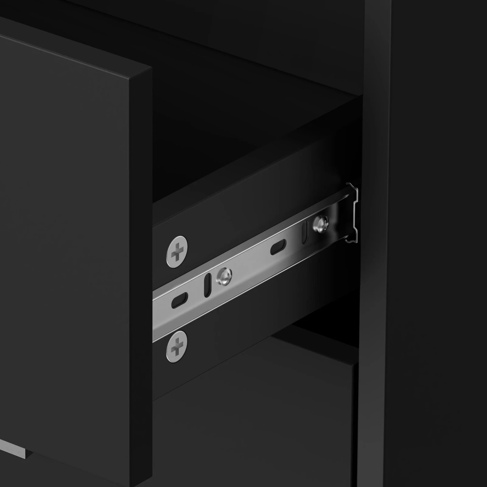 7 Alfordson Dressing Table Stool Set 2-In-1 Makeup Mirror Vanity Desk - Black, 7 of 10