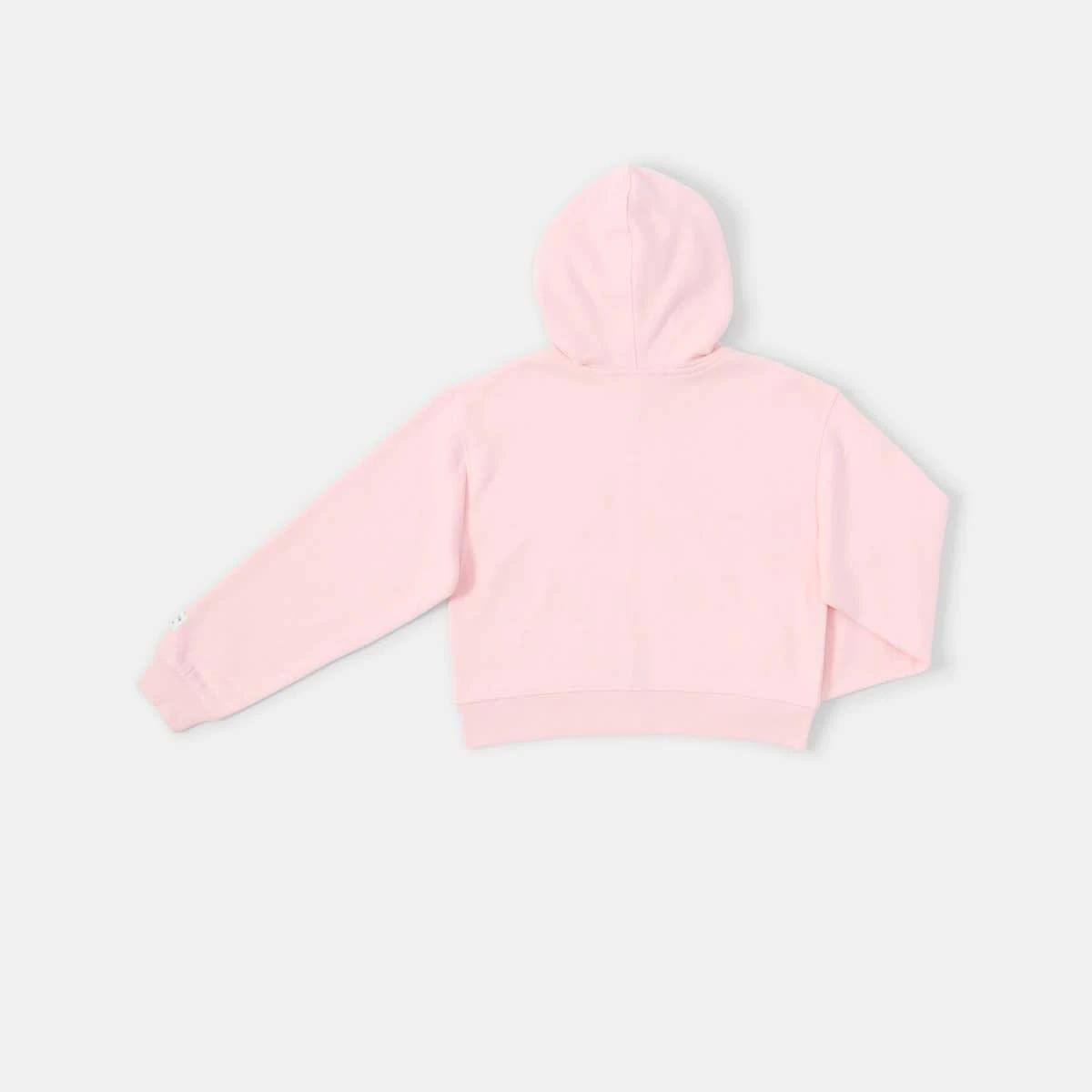 10 Cropped Zip Through Hoodie Pearl Pink, 10 of 10