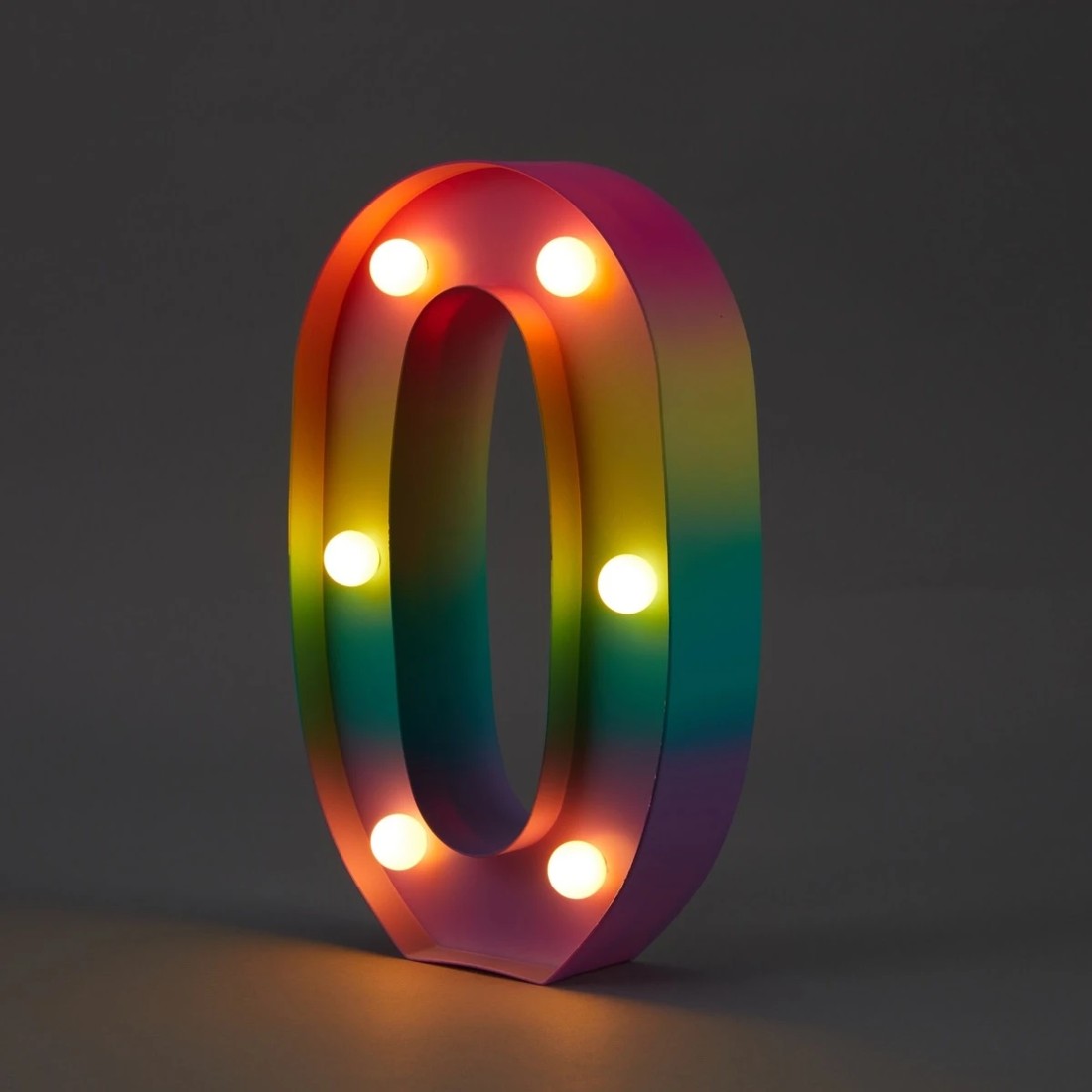 1 Ombre Light Up Number - 0, 1 of 5