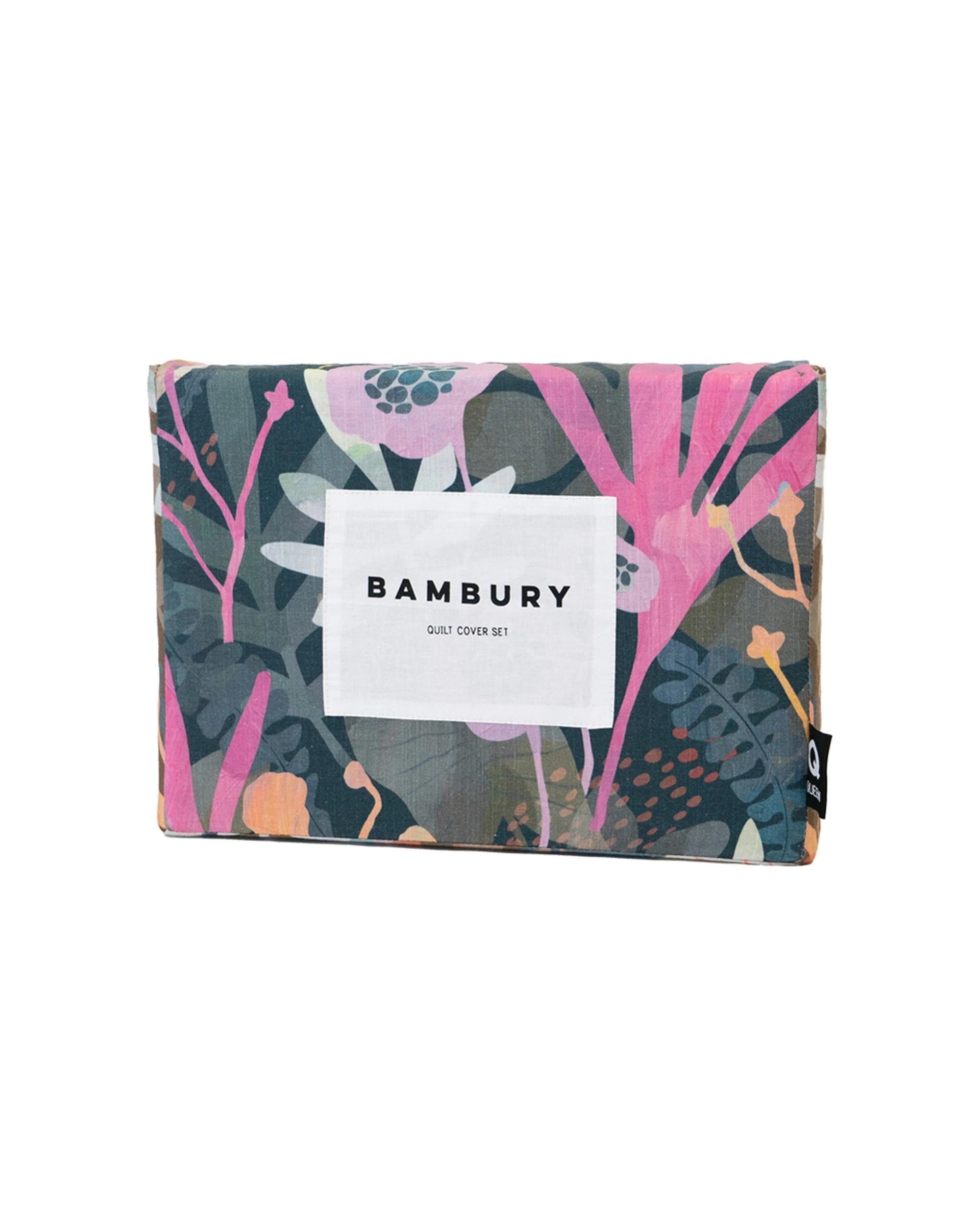 5 BAMBURY Hana Quilt Cover Set Washed Cotton Reversible Botanical Set With Pillowcase - Queen Bed - Pattern, 5 of 6