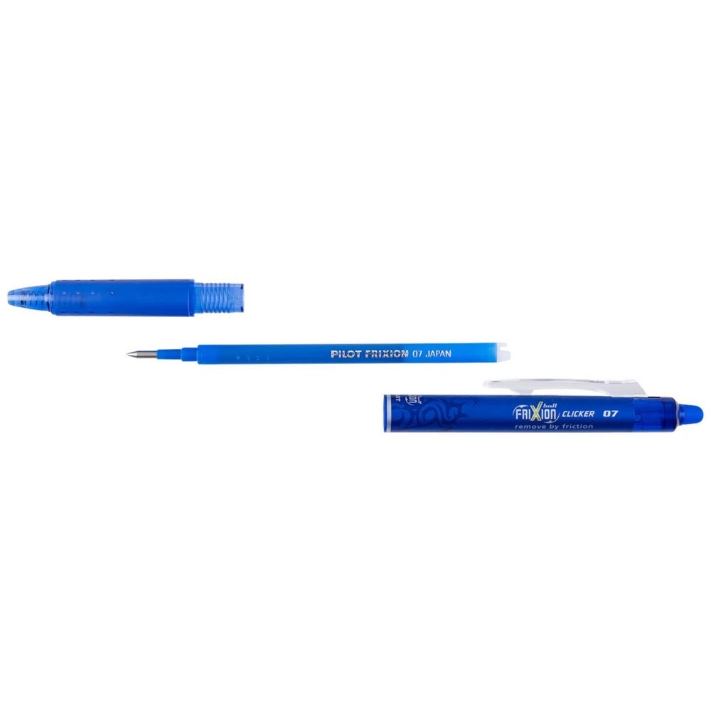 4 PILOT FriXion Clicker Erasable Gel Pen 0.7mm Blue 4 Pack, 4 of 9