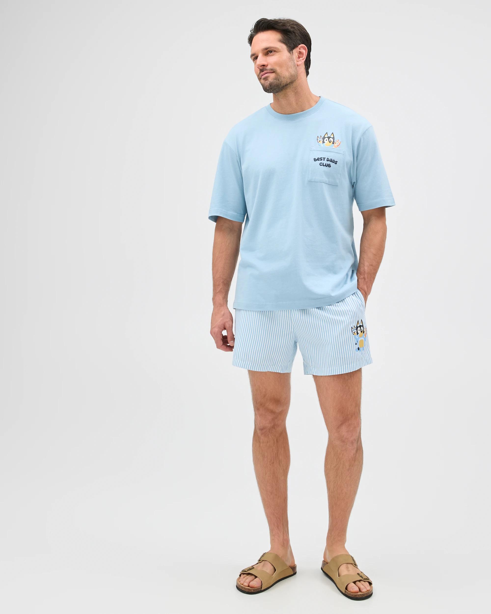 2 Bluey Stripe Shorts BLUE, 2 of 6