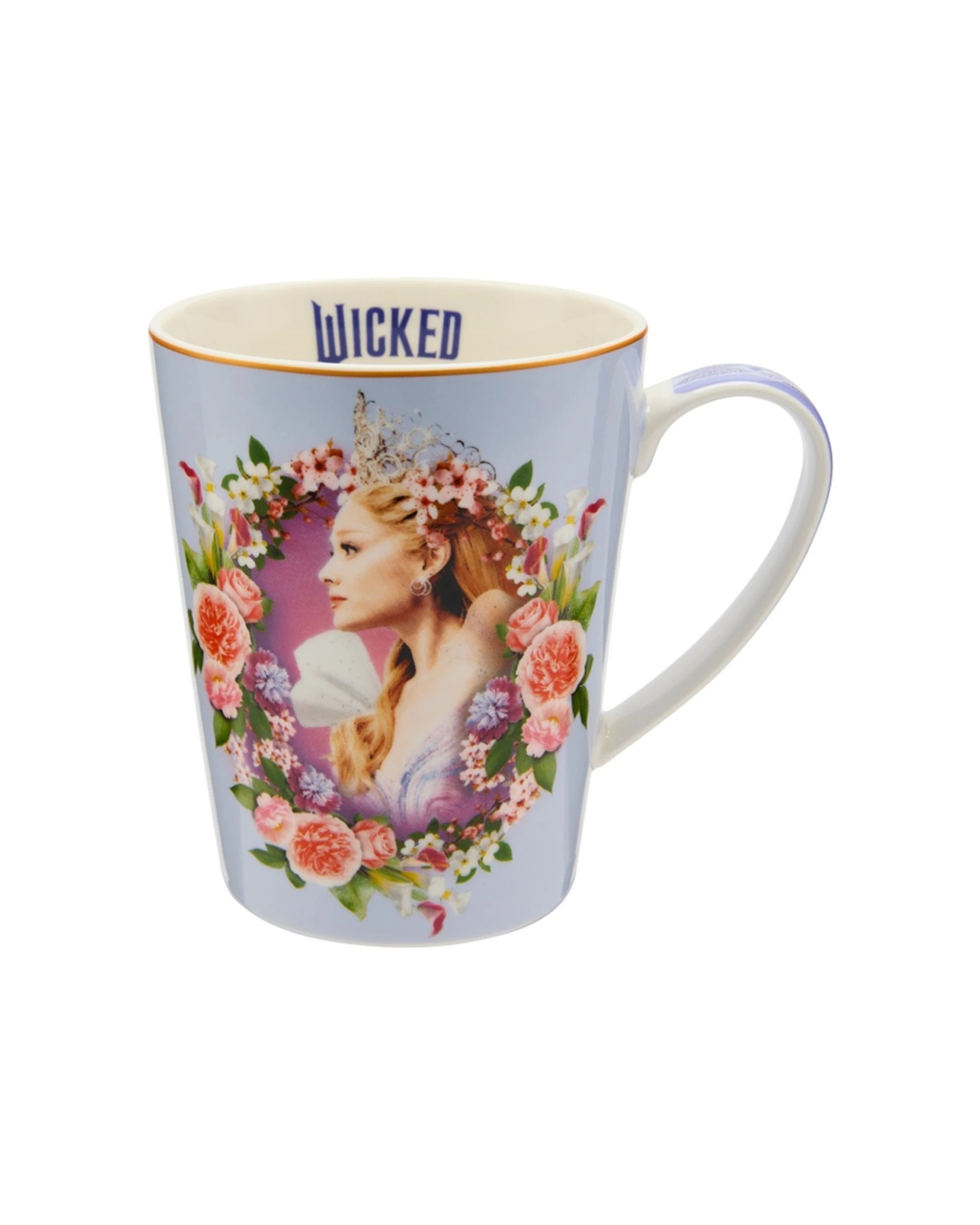 1 Maxwell And Williams Wicked Themed Conical Drinking Mug Glinda 450ml Porcelain - Blue, 1 of 1