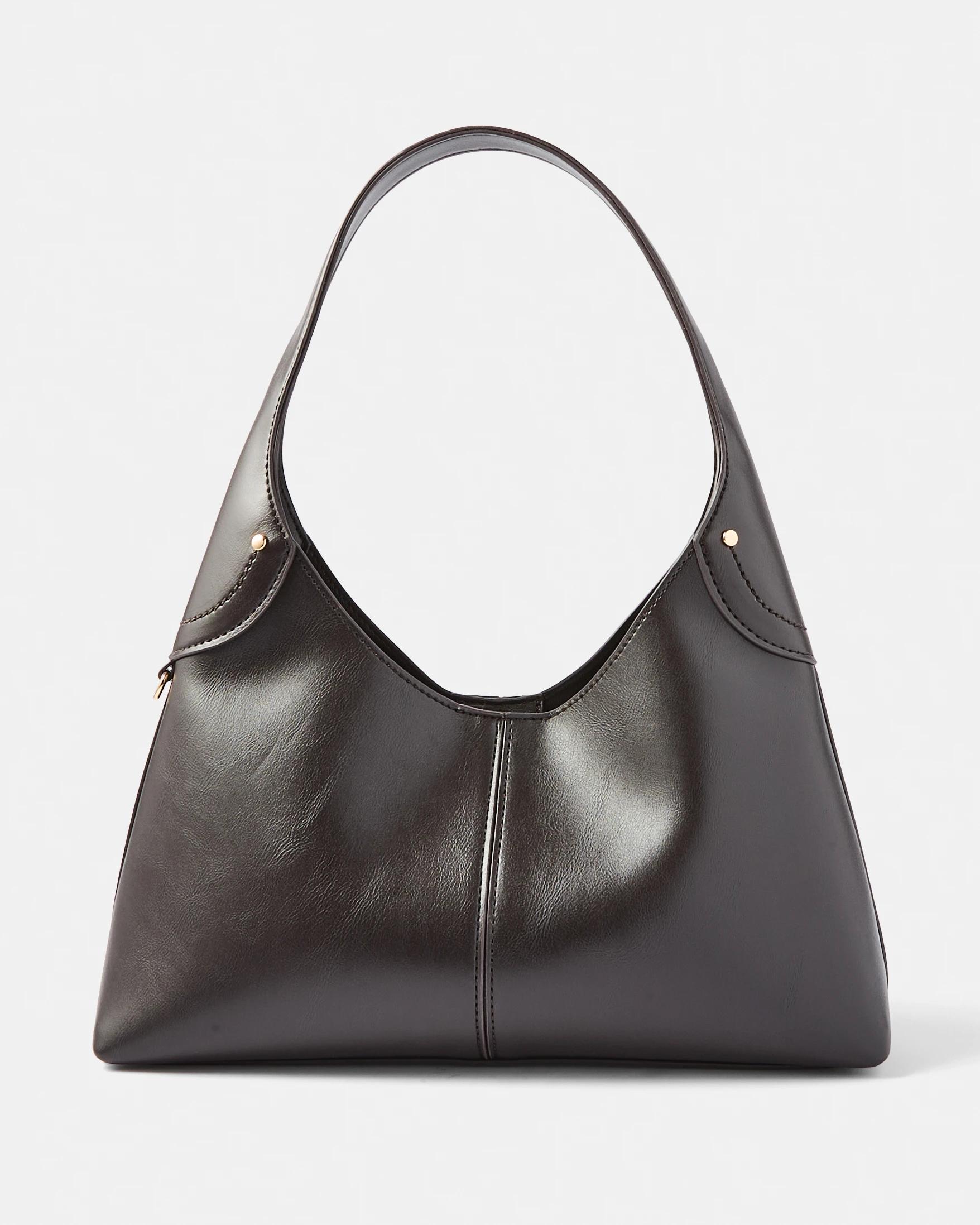 1 Half Moon Shoulder Bag Deep Fudge, 1 of 8